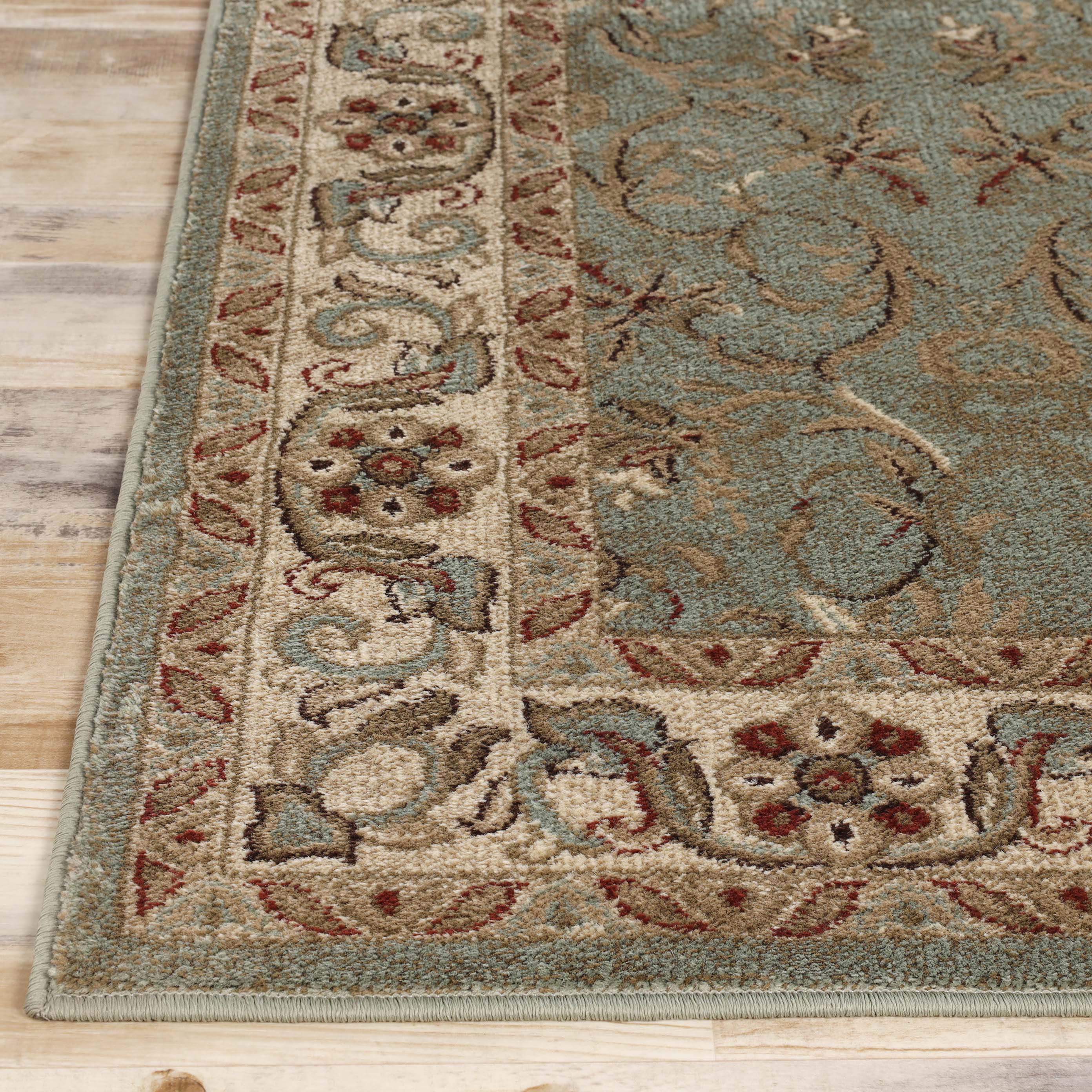 Heritage Traditional Floral Scroll Indoor Area Rug Or Runner Rug - Omnigoodsstore