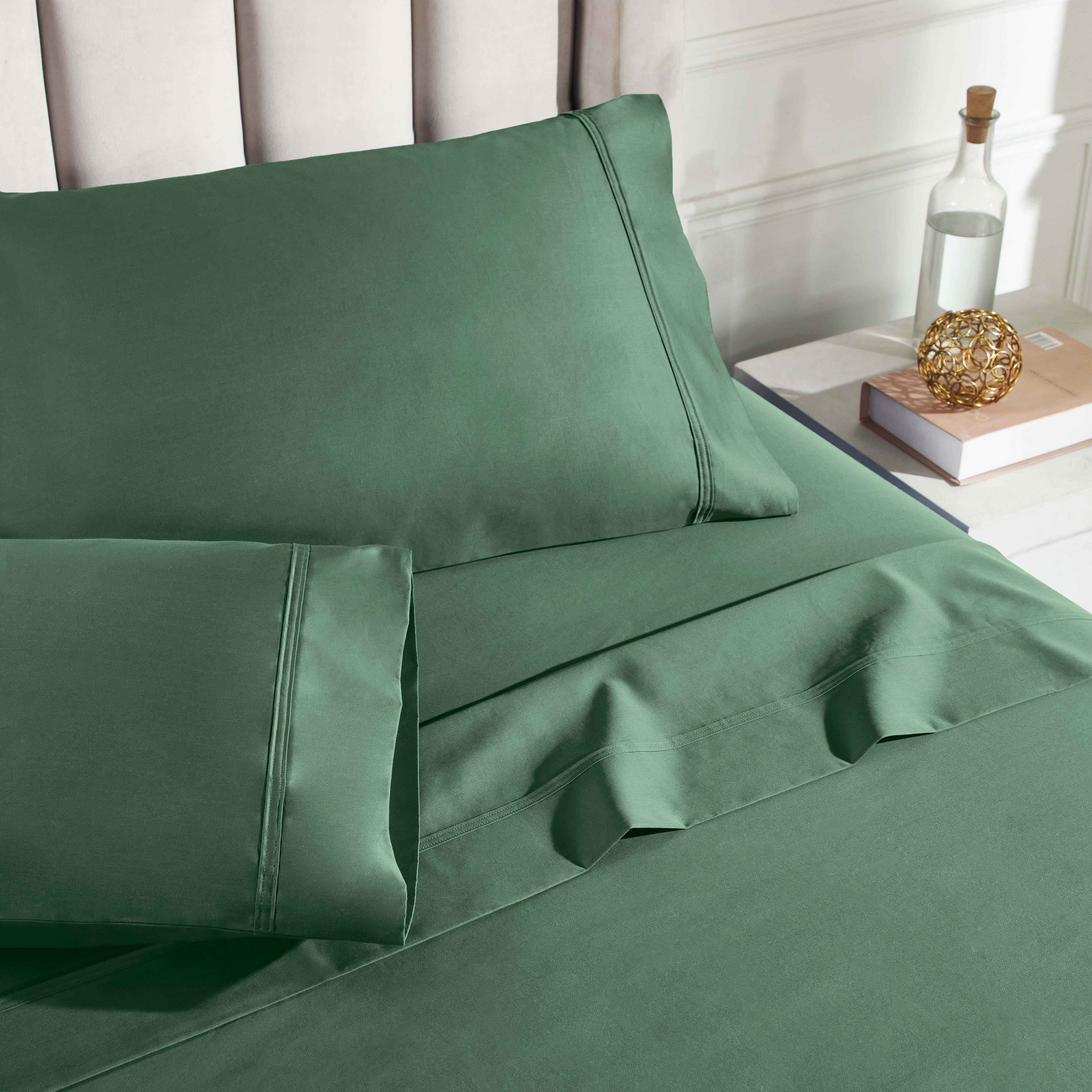 850 Thread Count Cotton Solid Bed Sheet Set - Omnigoodsstore