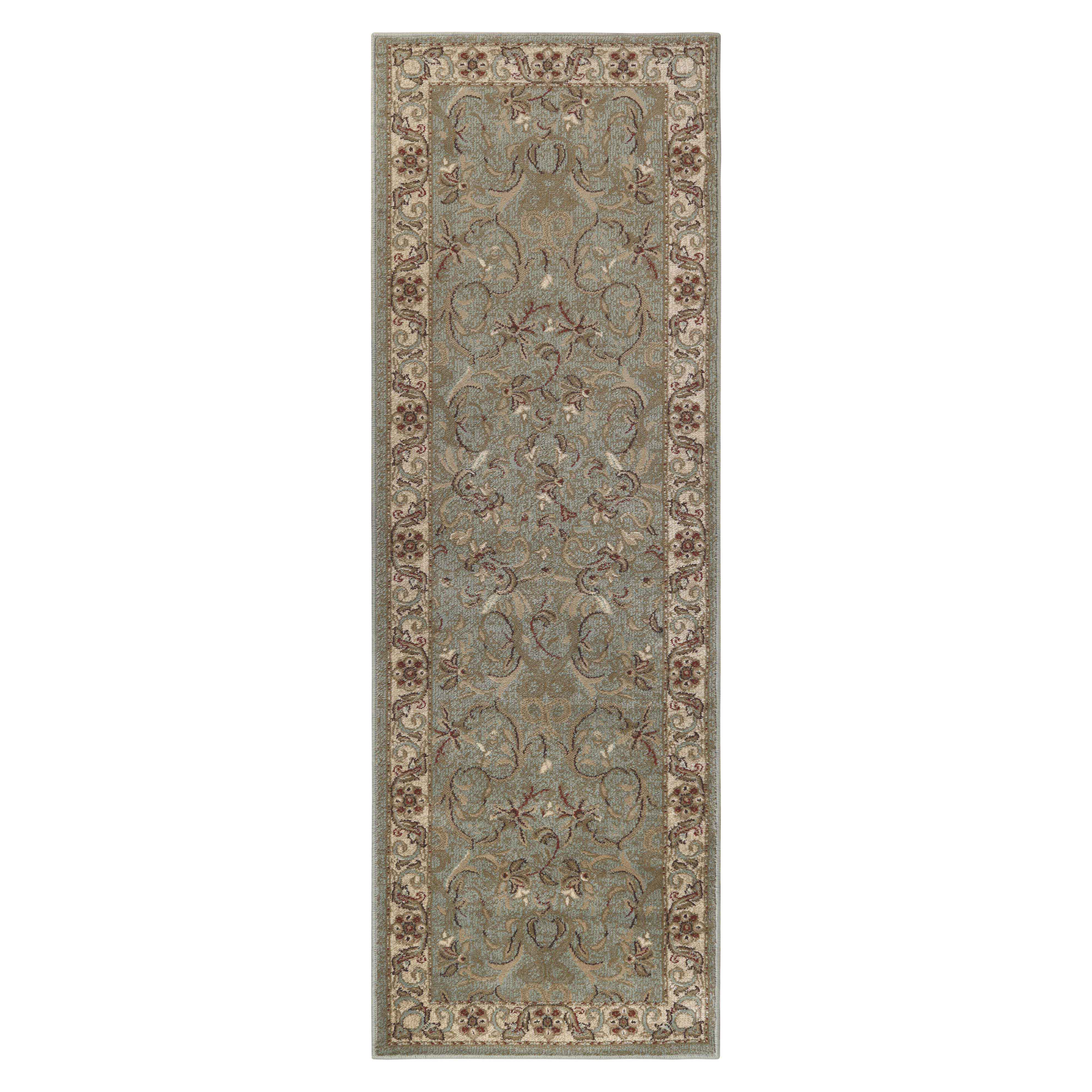 Heritage Traditional Floral Scroll Indoor Area Rug Or Runner Rug - Omnigoodsstore