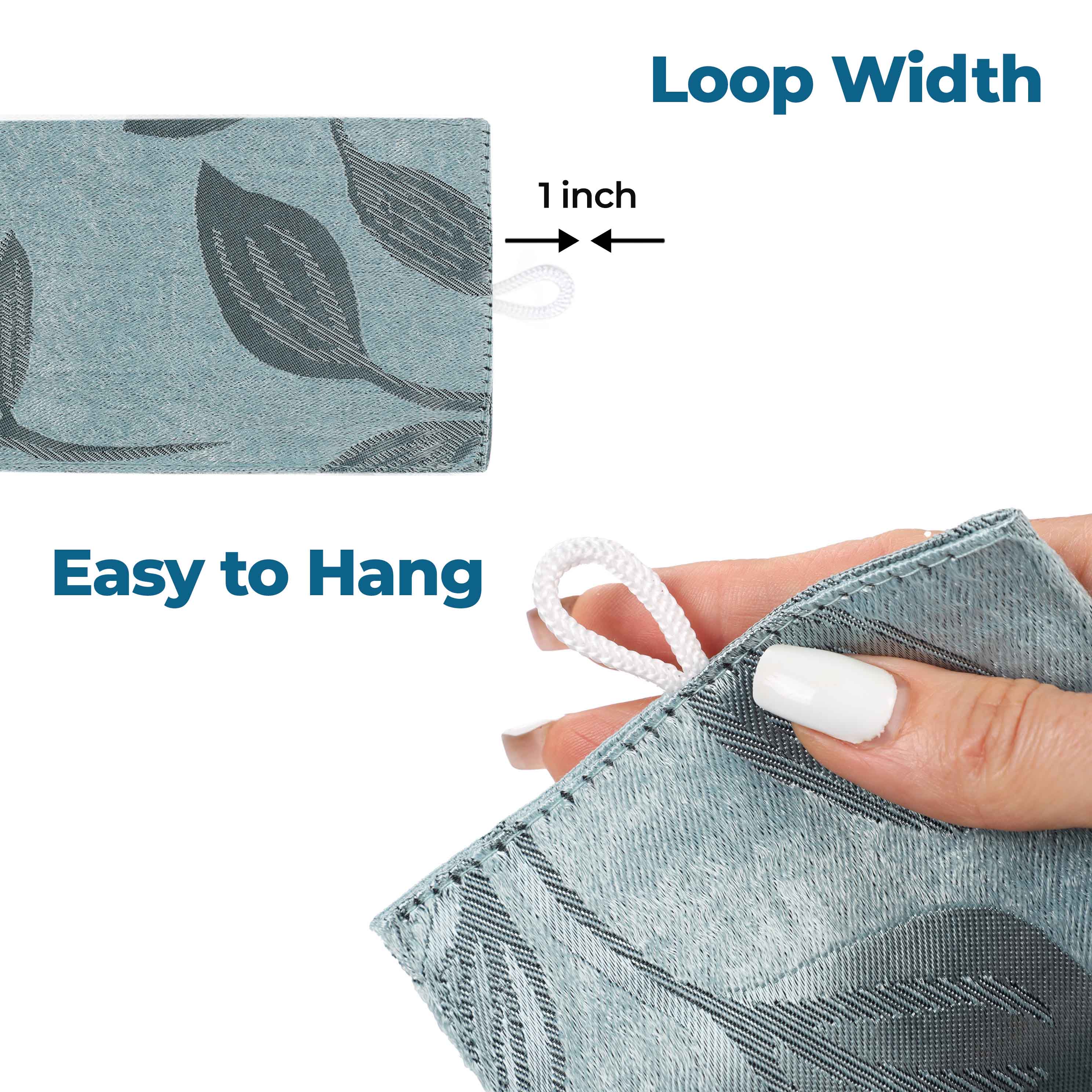 Leaves Machine Room Darkening Blackout Curtains, Set of 2 - Omnigoodsstore