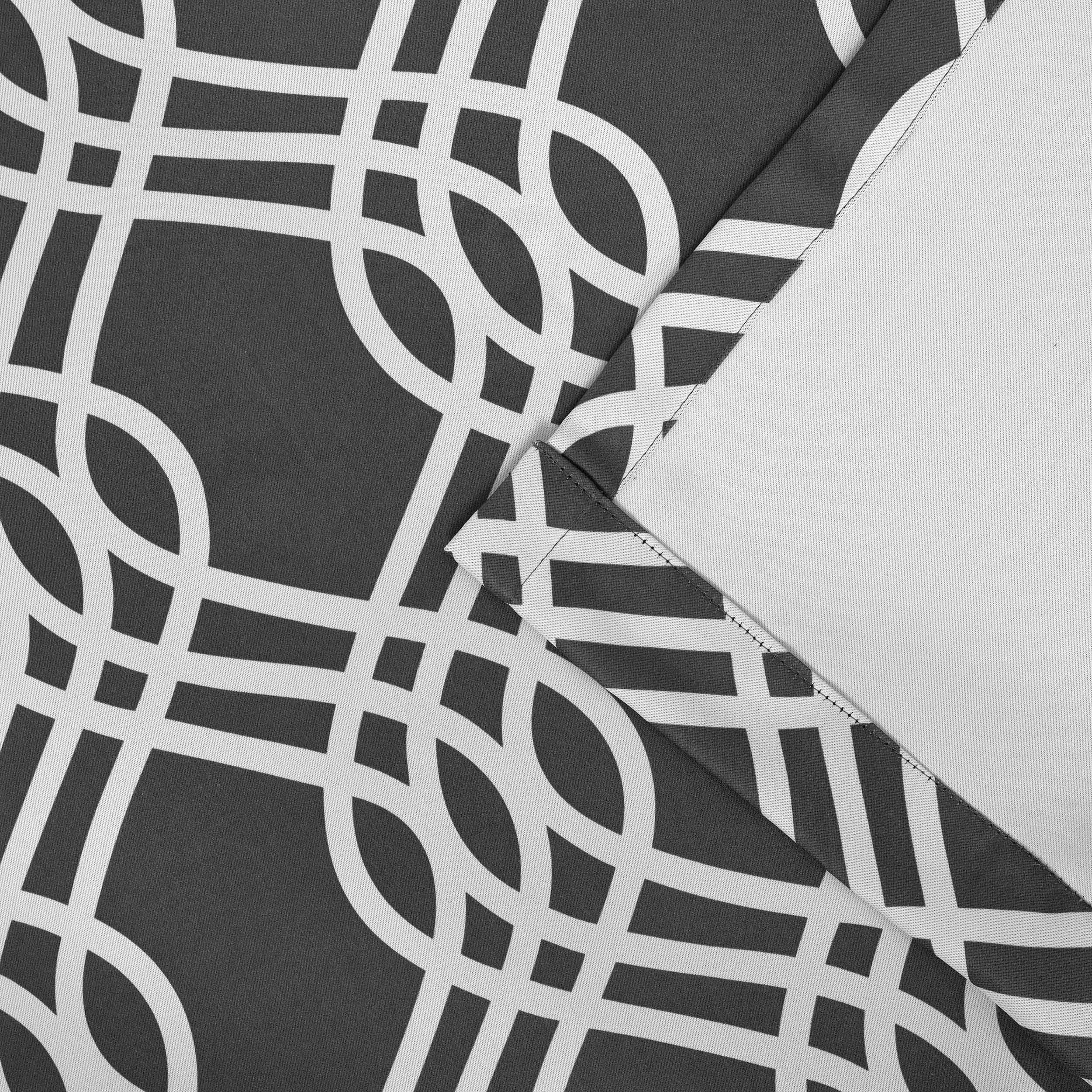 Ribbon Trellis Washable Room Darkening Blackout Curtain Panel Set - Omnigoodsstore