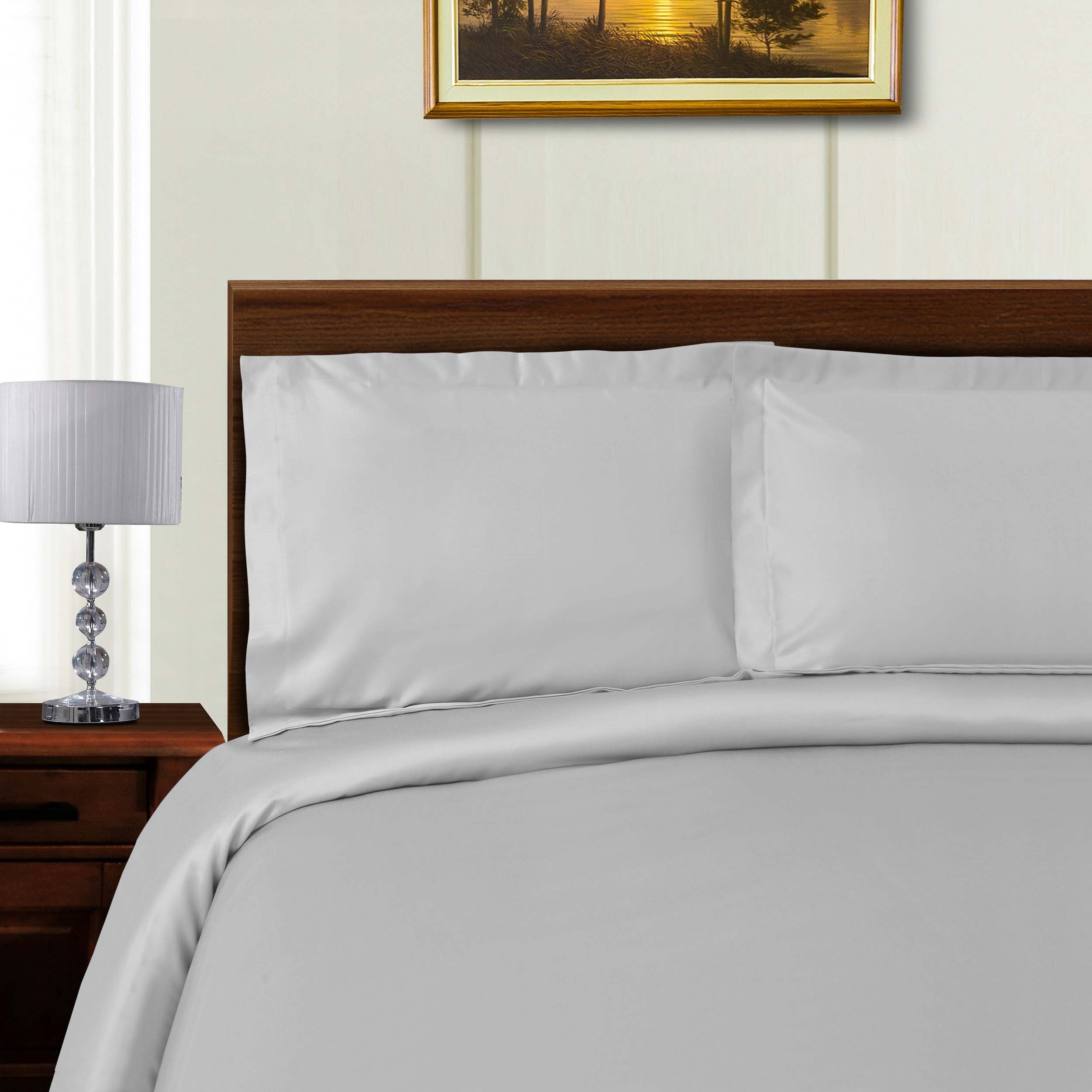 1000 Thread Count Wrinkle Resistant Solid Duvet Cover Set - Omnigoodsstore