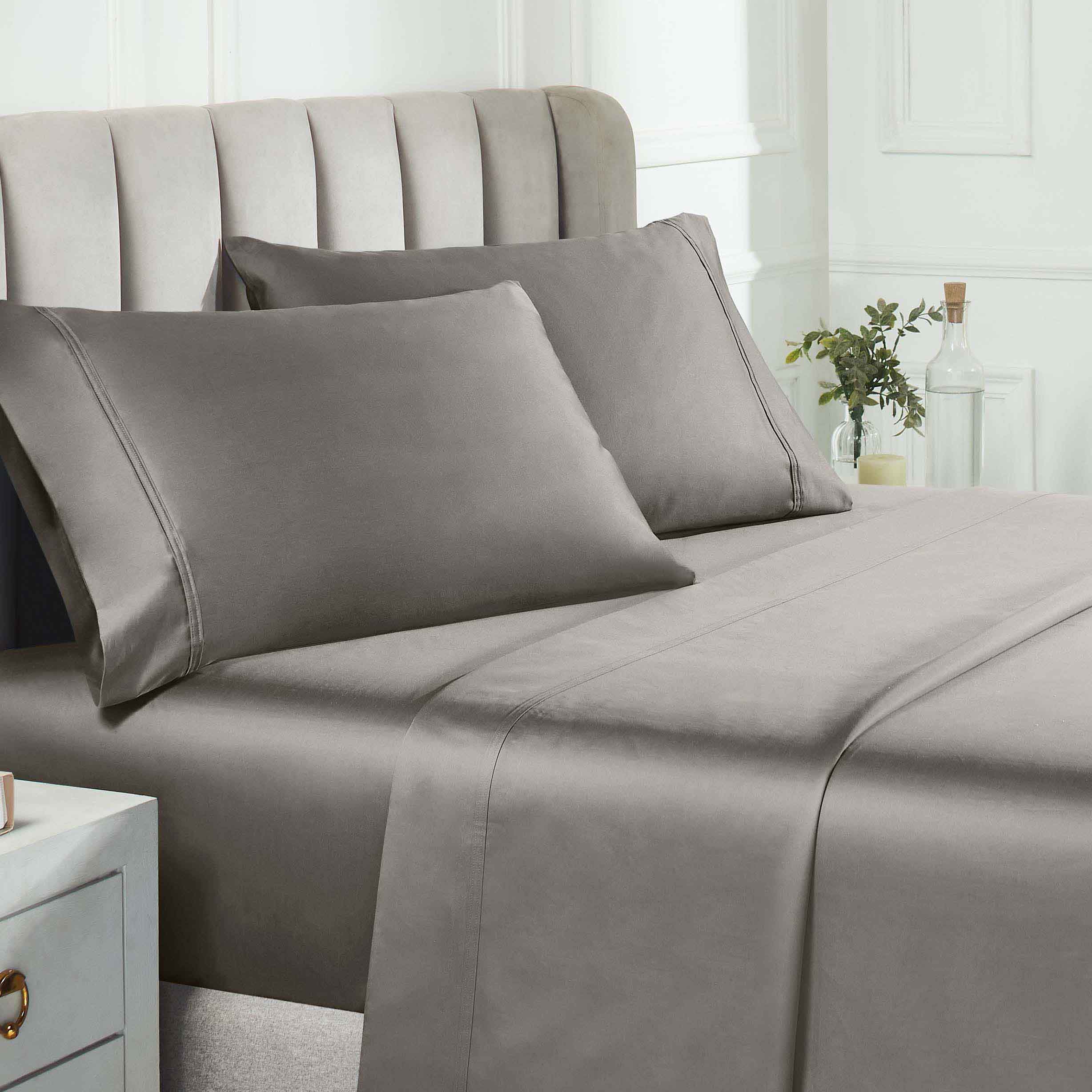 850 Thread Count Cotton Solid Bed Sheet Set - Omnigoodsstore