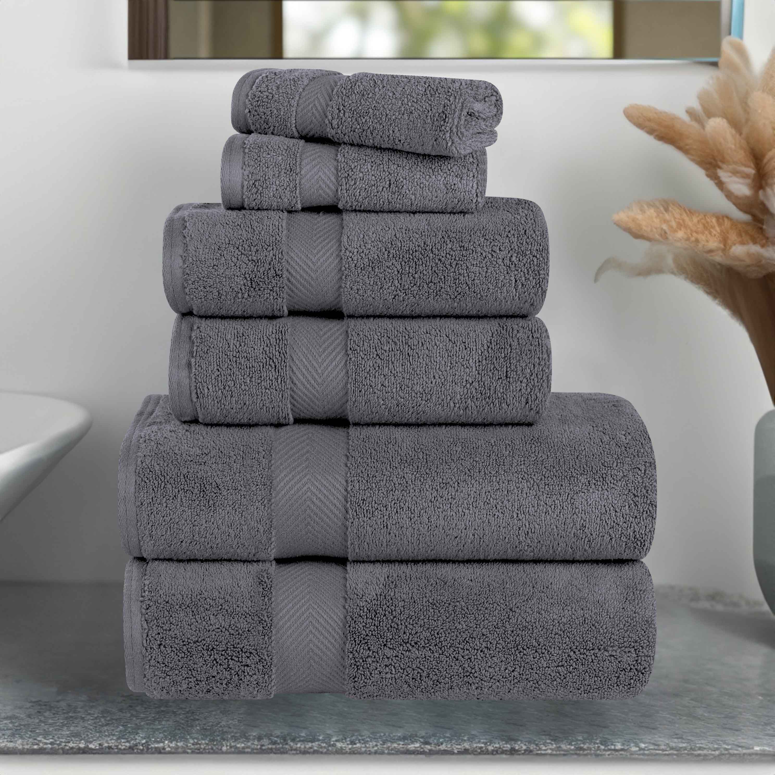 Zurich Cotton Zero Twist 6 Piece Towel Set - Omnigoodsstore