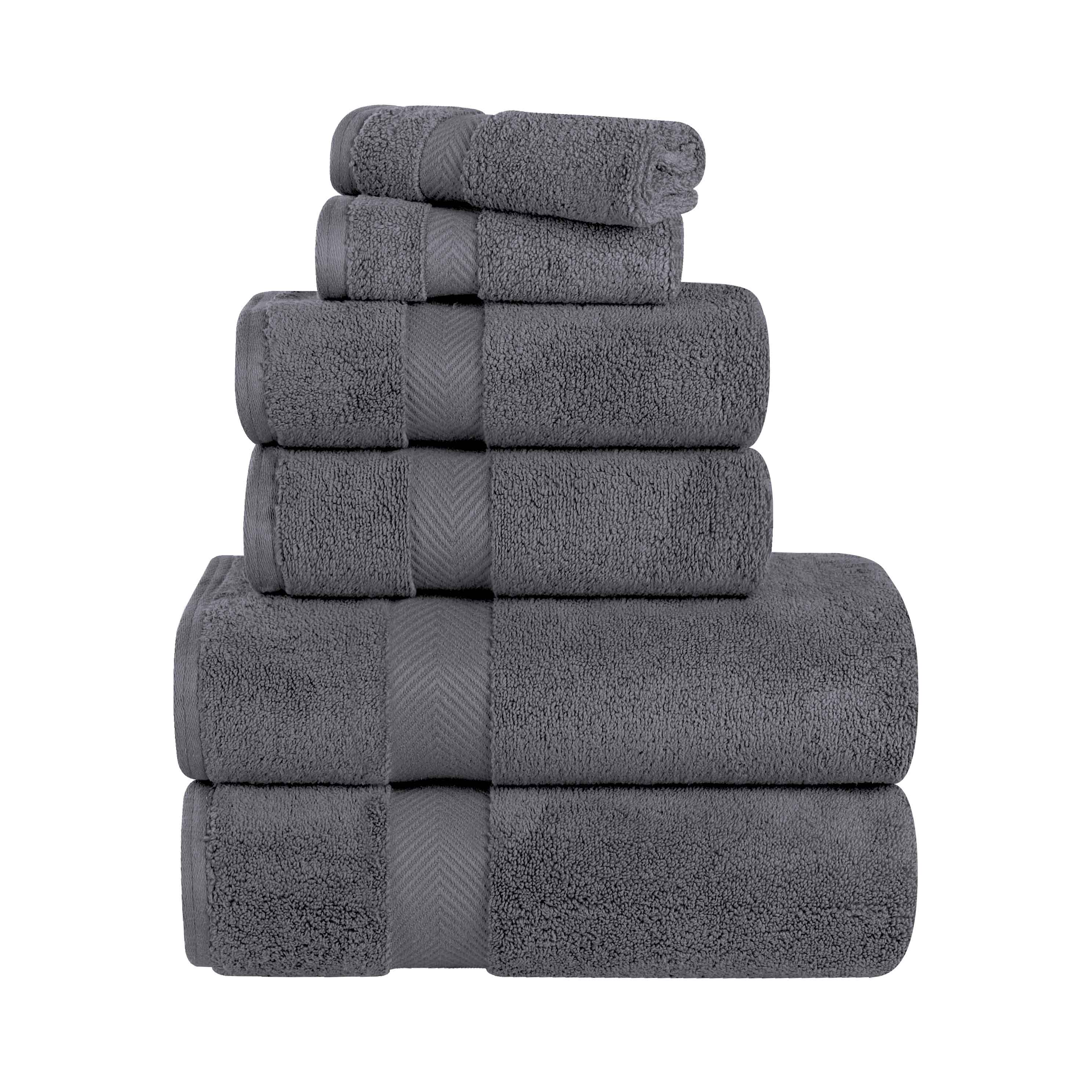 Zurich Cotton Zero Twist 6 Piece Towel Set - Omnigoodsstore