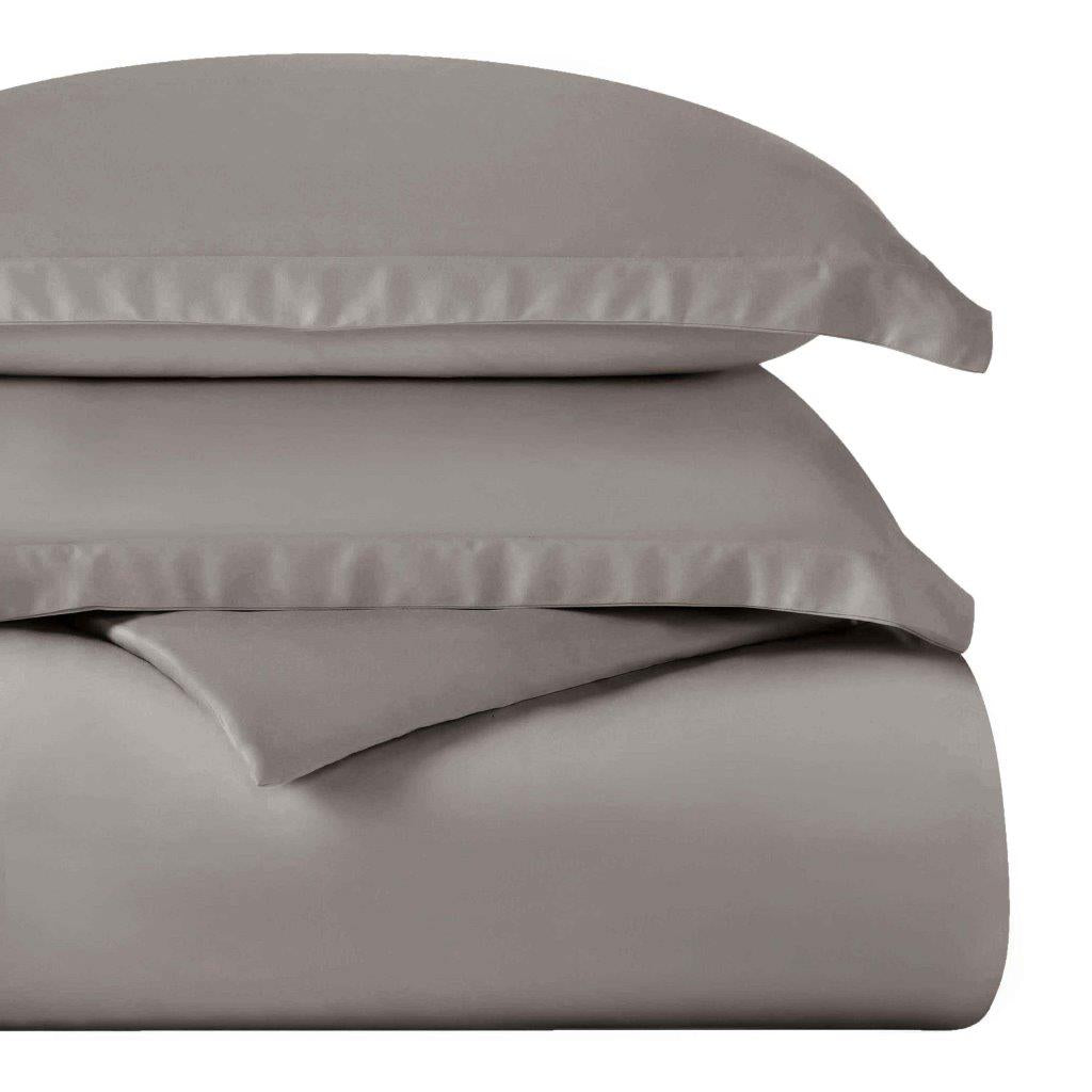 Egyptian Cotton 400 Thread Count Solid Duvet Cover Set - Omnigoodsstore