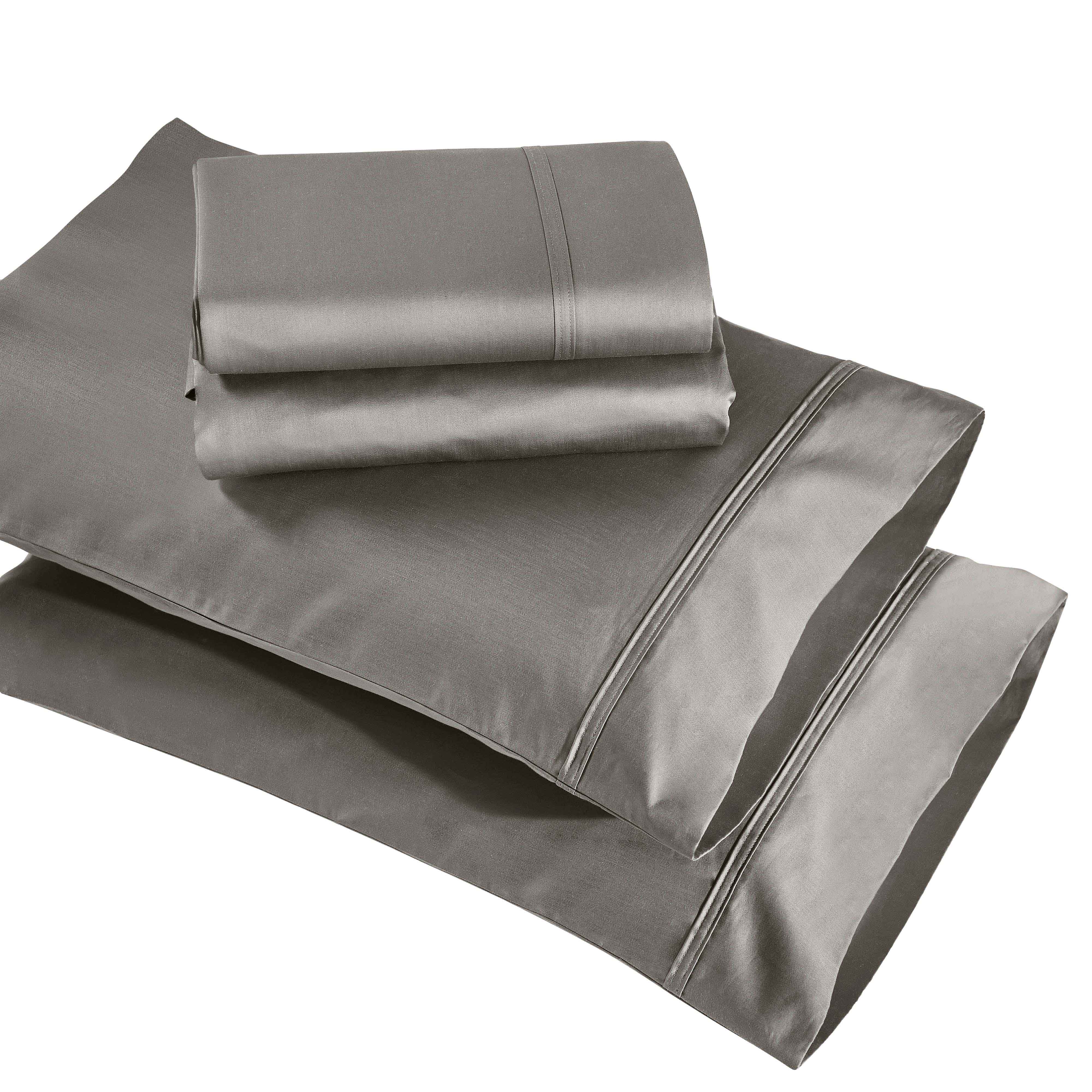850 Thread Count Cotton Solid Bed Sheet Set - Omnigoodsstore
