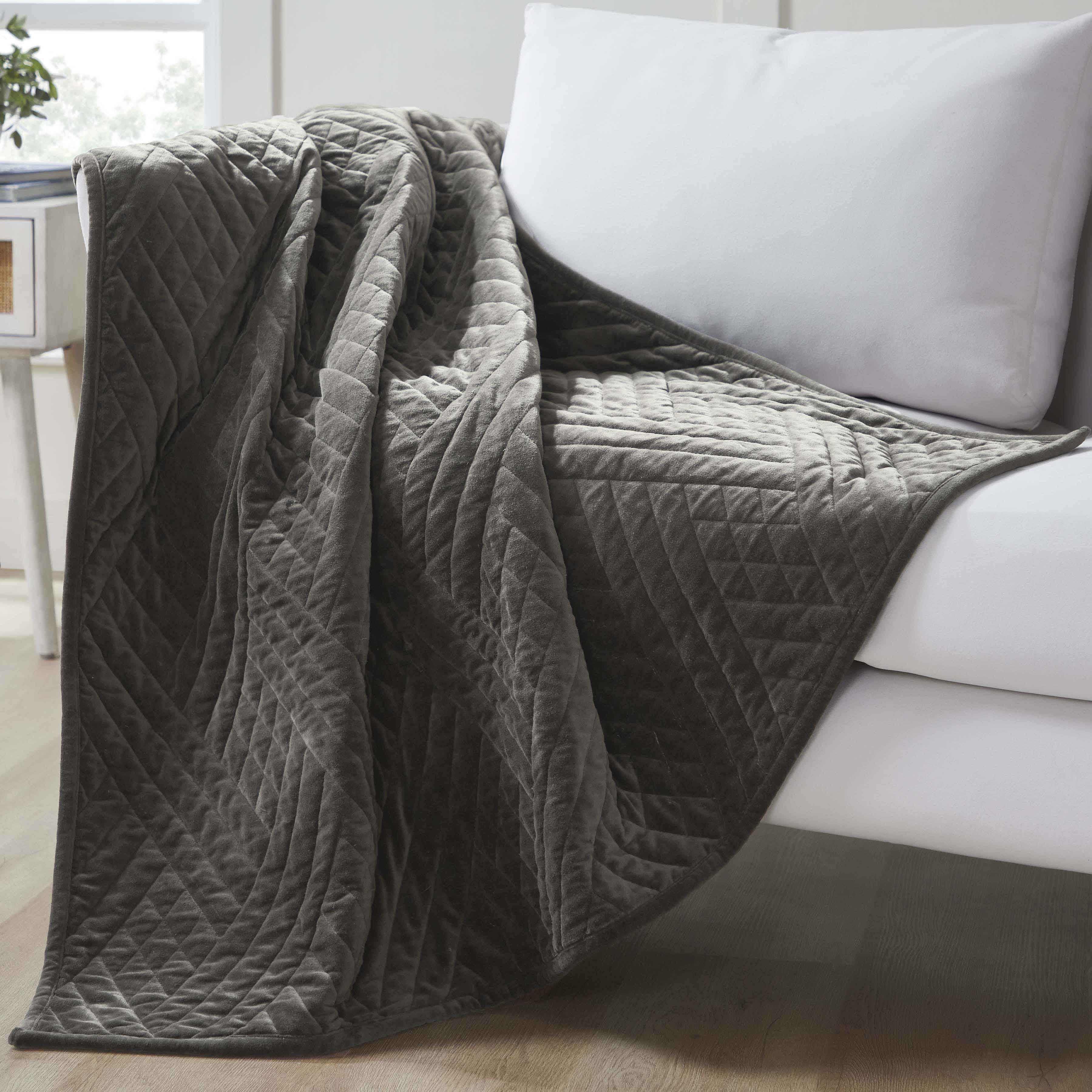 Karina Cotton Velvet Lightweight Quilt and Sham Set - Omnigoodsstore