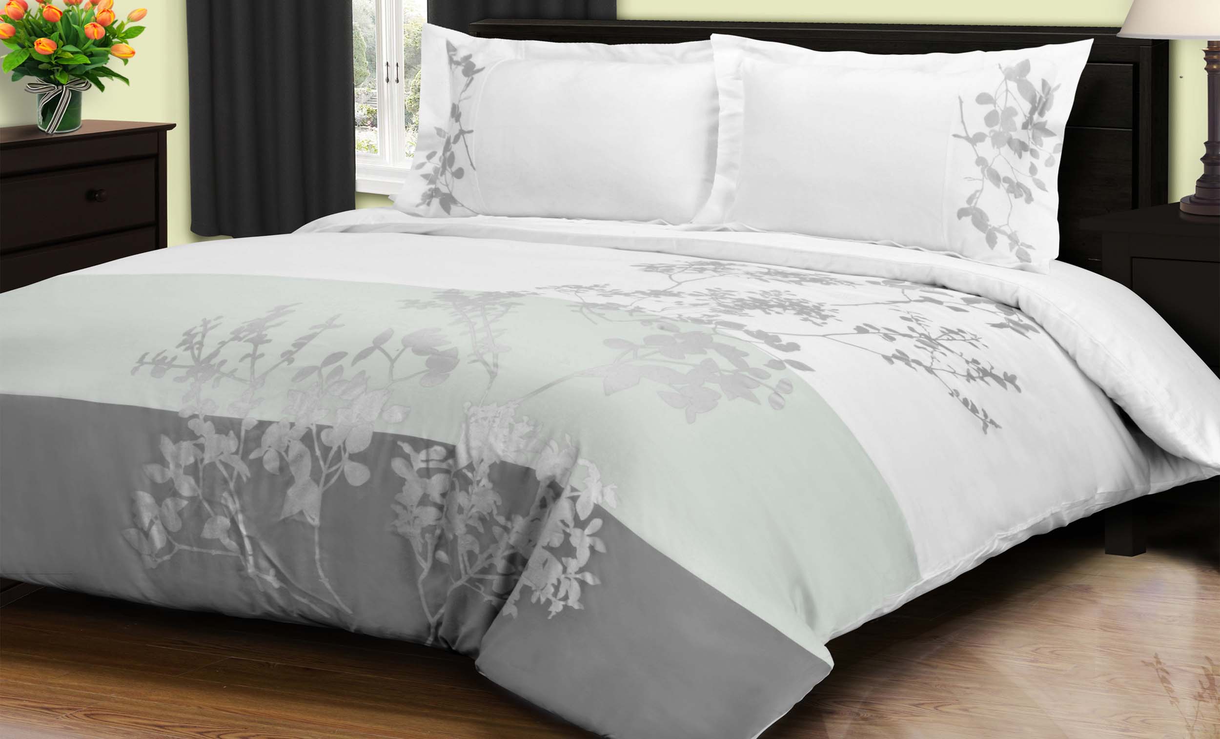 Sydney Cotton Floral Duvet Cover Set - Omnigoodsstore