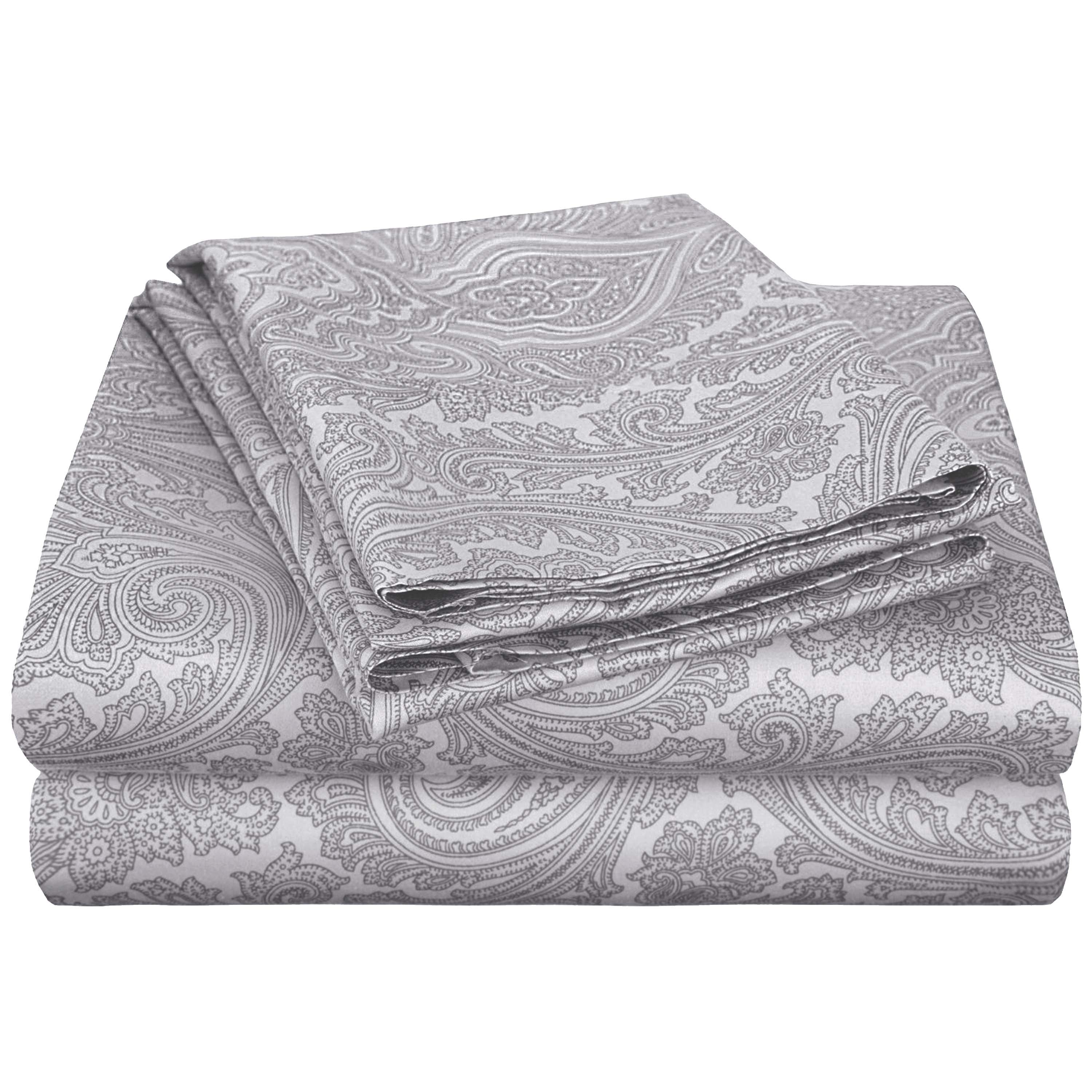 Italian Paisley 600 Thread Count Cotton Blend Deep Pocket Sheet Set - Omnigoodsstore