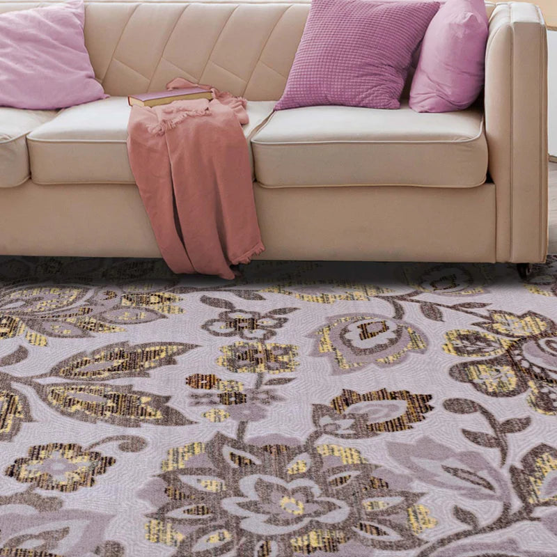 Jezabel Floral Non-Slip Washable Indoor Area Rug - Omnigoodsstore