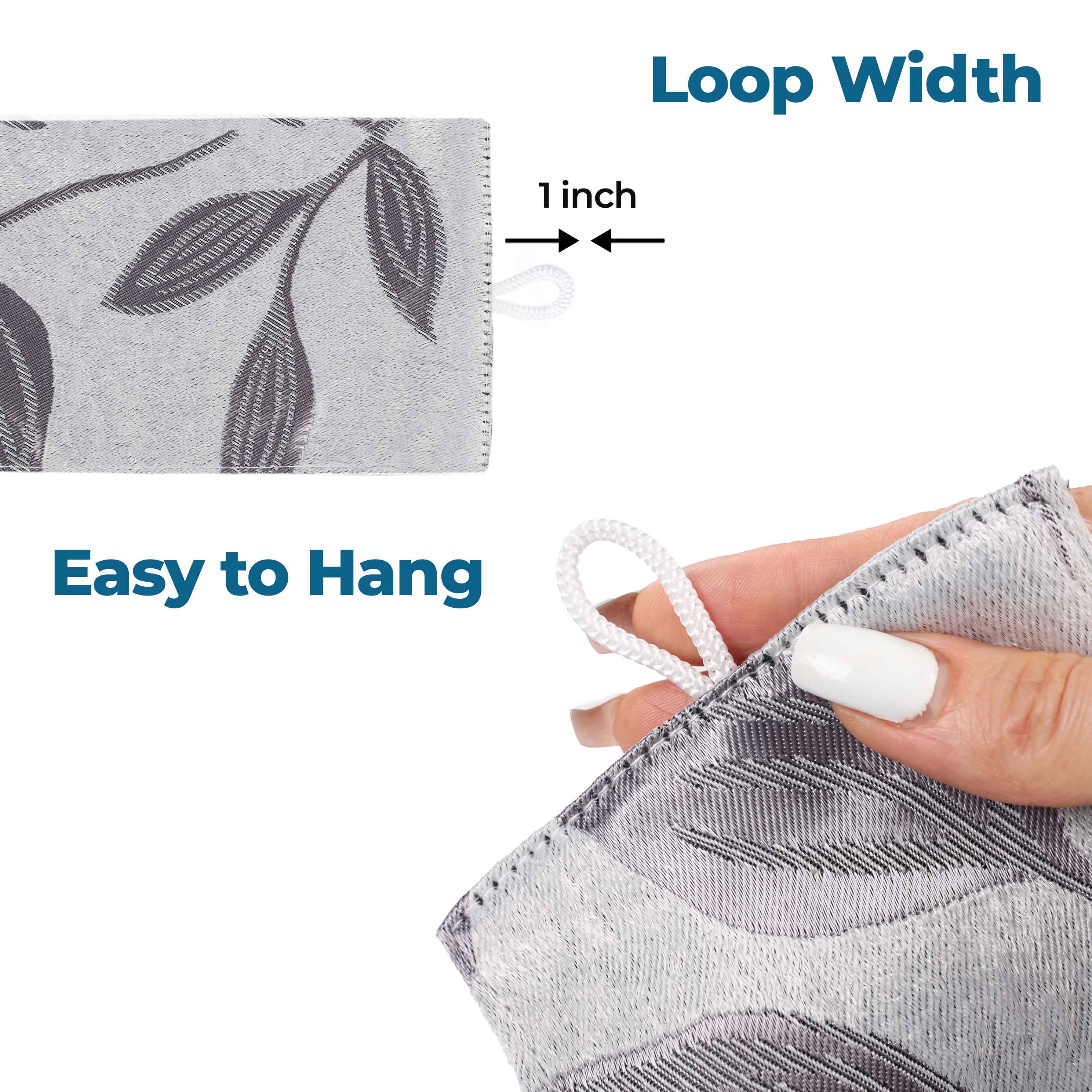 Leaves Machine Room Darkening Blackout Curtains, Set of 2 - Omnigoodsstore