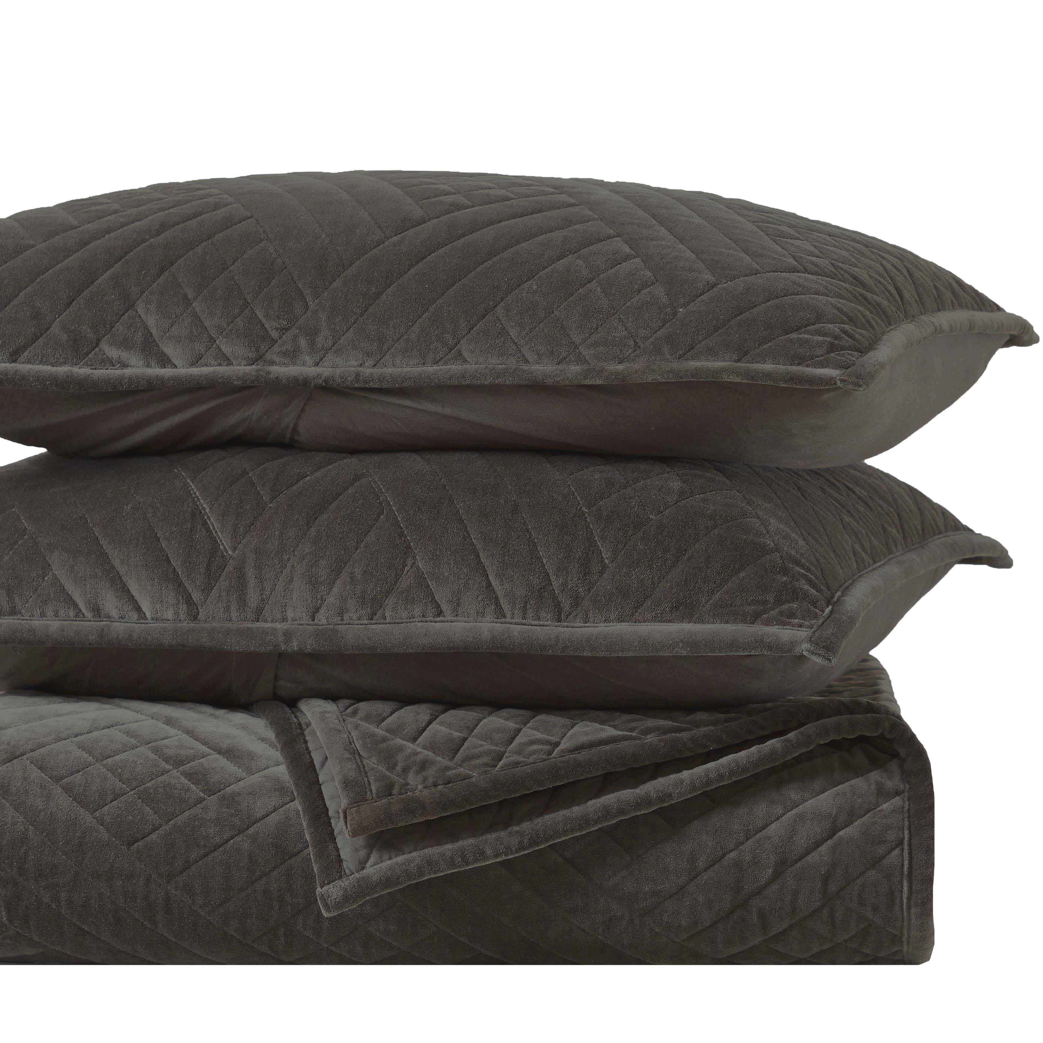 Karina Cotton Velvet Lightweight Quilt and Sham Set - Omnigoodsstore