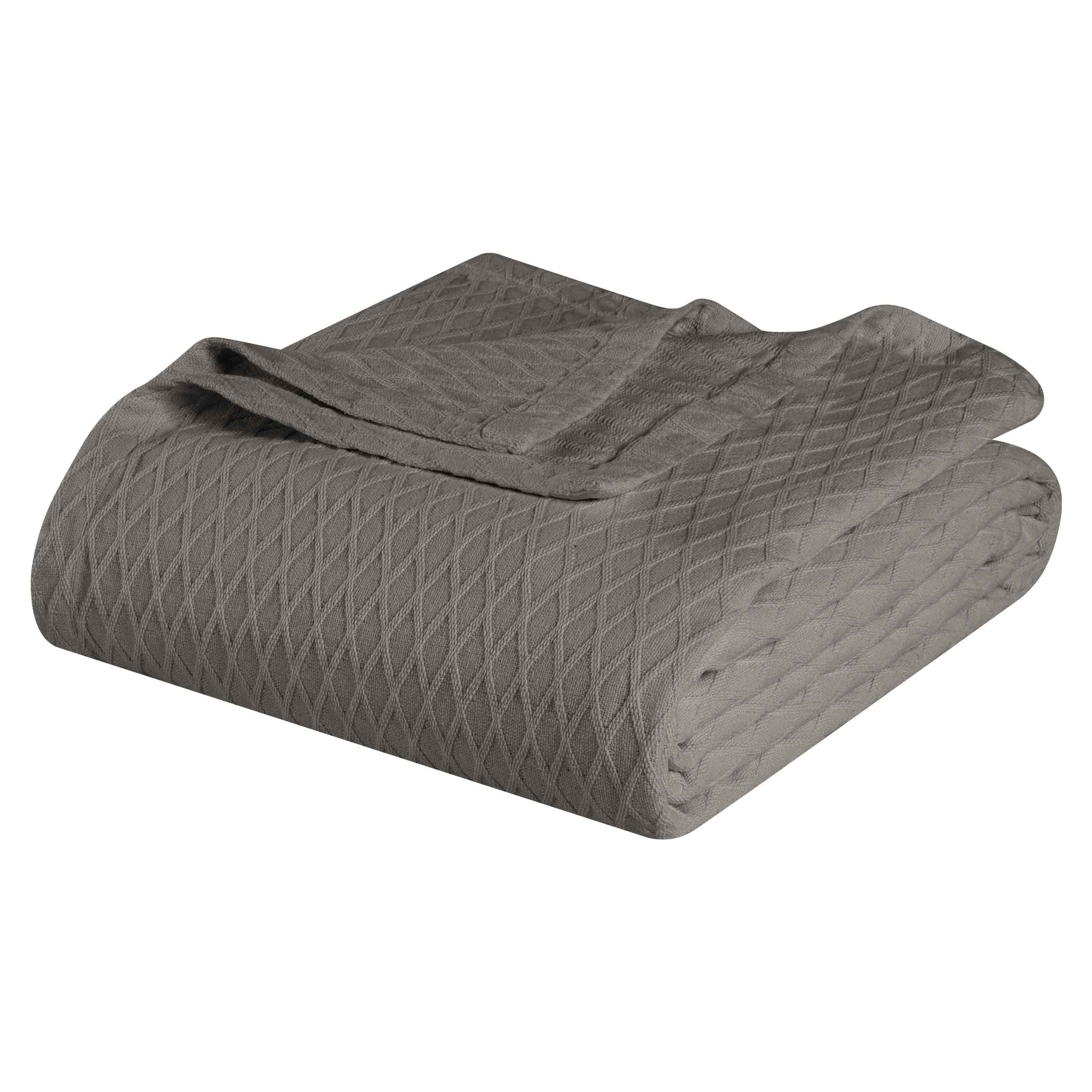 Cotton All Season Diamond Bed Blanket & Sofa Throw - Omnigoodsstore