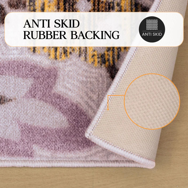 Jezabel Floral Non-Slip Washable Indoor Area Rug - Omnigoodsstore