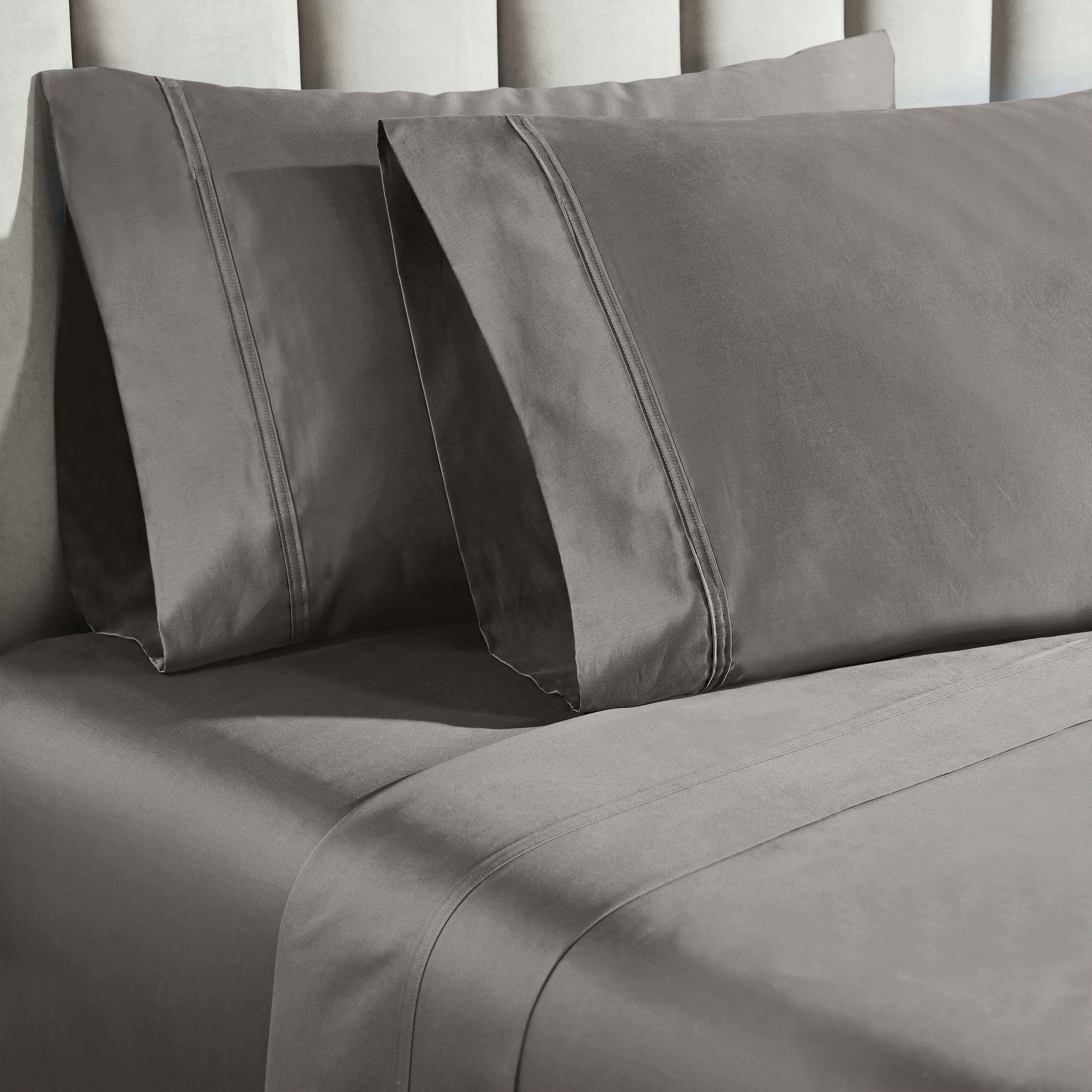 850 Thread Count Cotton Solid Bed Sheet Set - Omnigoodsstore