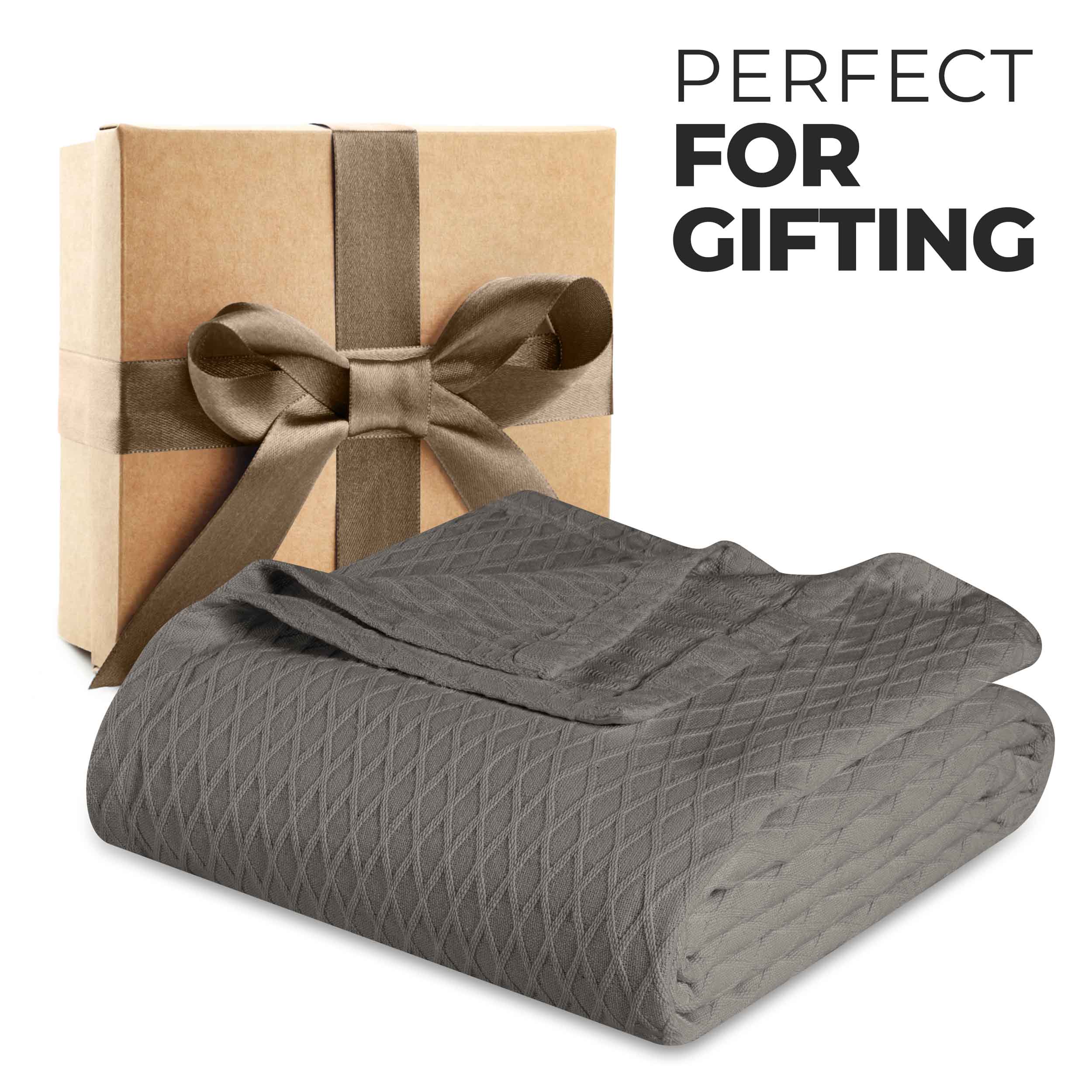 Cotton All Season Diamond Bed Blanket & Sofa Throw - Omnigoodsstore
