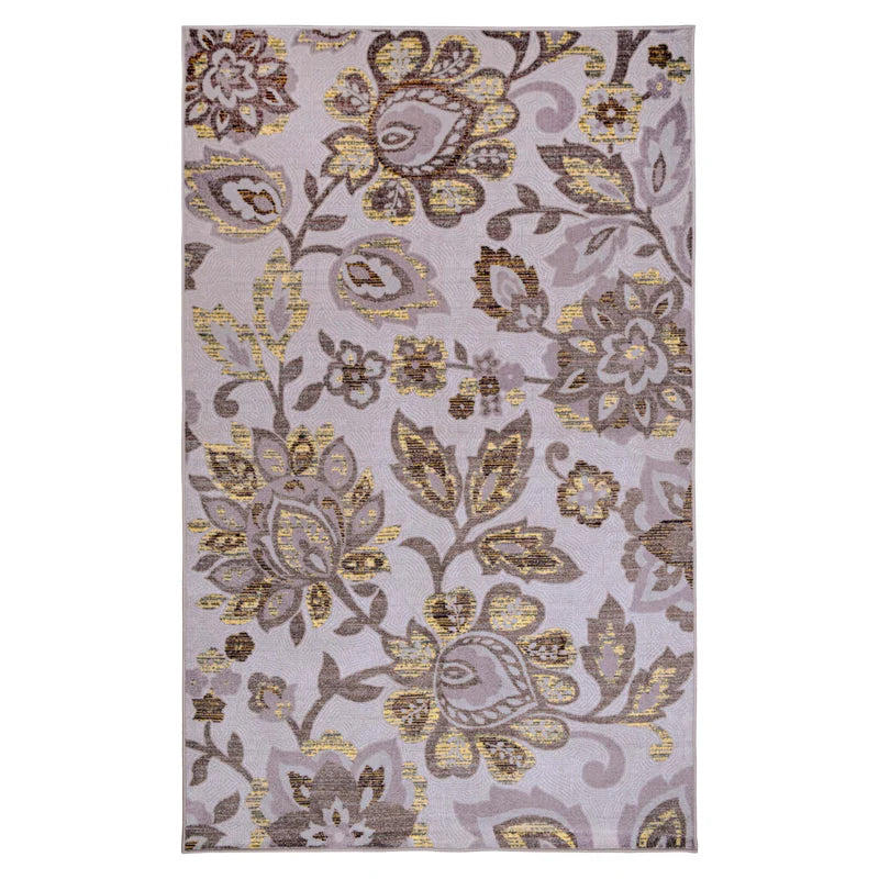 Jezabel Floral Non-Slip Washable Indoor Area Rug - Omnigoodsstore