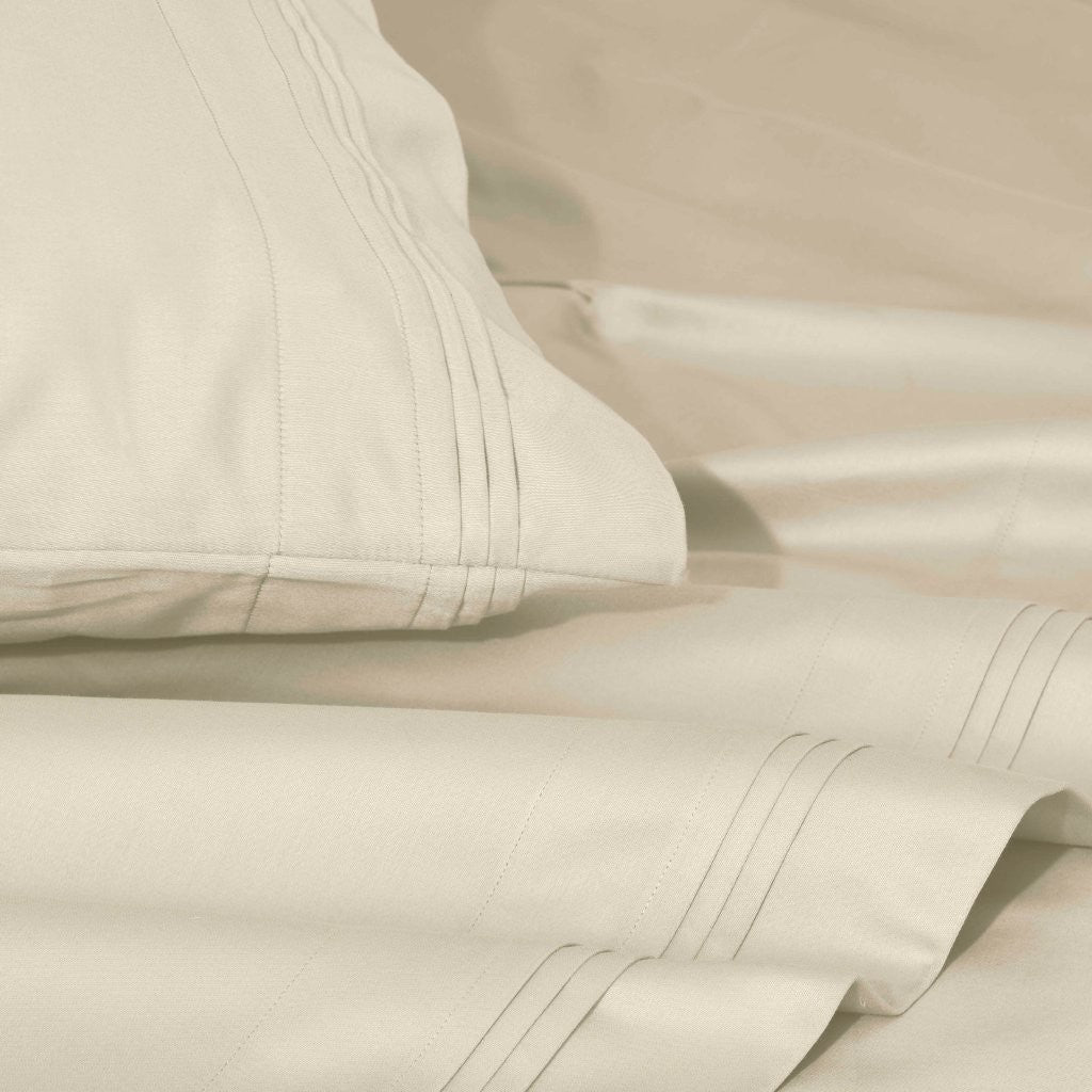 1000 Thread Count Egyptian Cotton Bed Sheet Set Olympic Queen - Omnigoodsstore