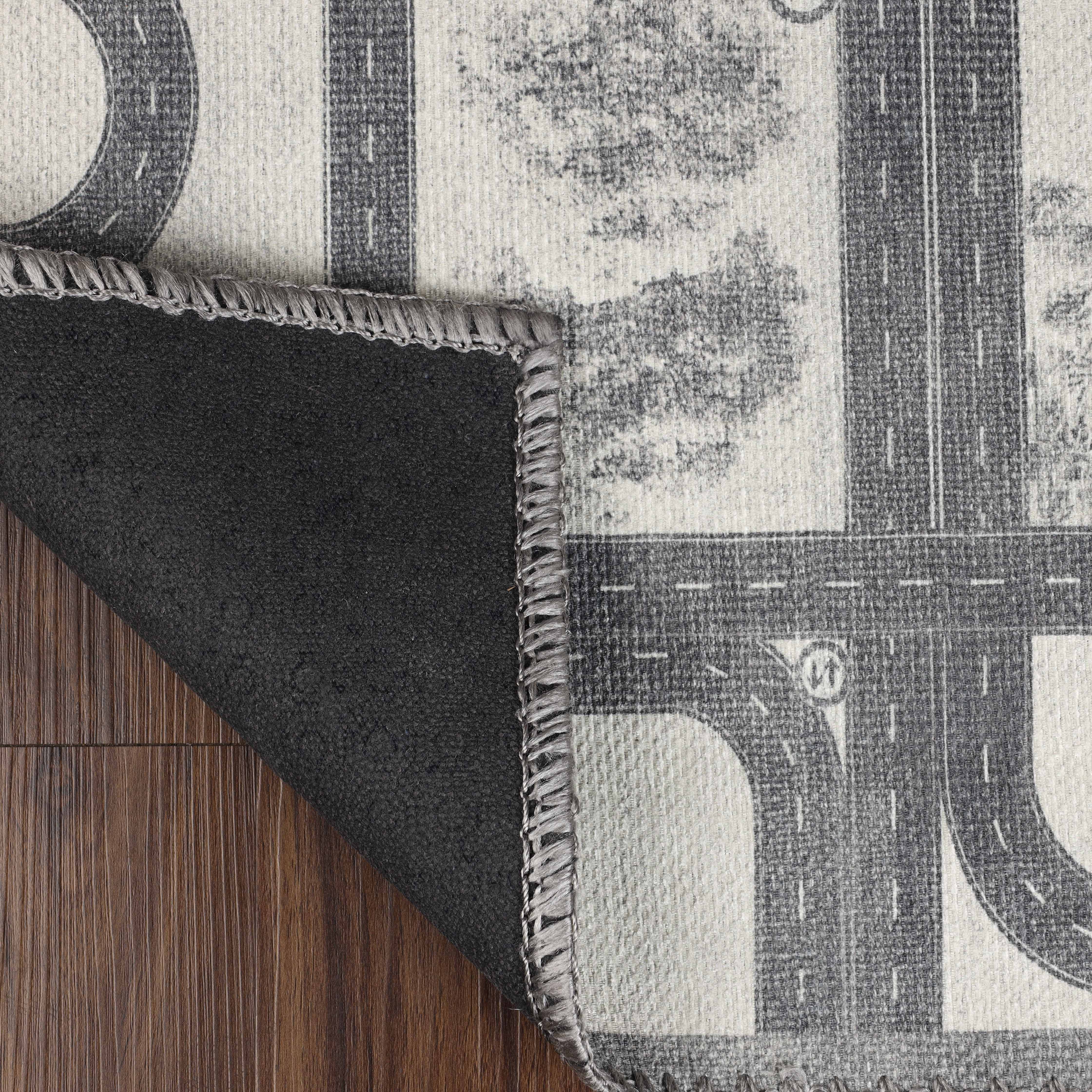 Country Road Non-Slip Kids Playroom Nursery Washable Indoor Area Rug - Omnigoodsstore