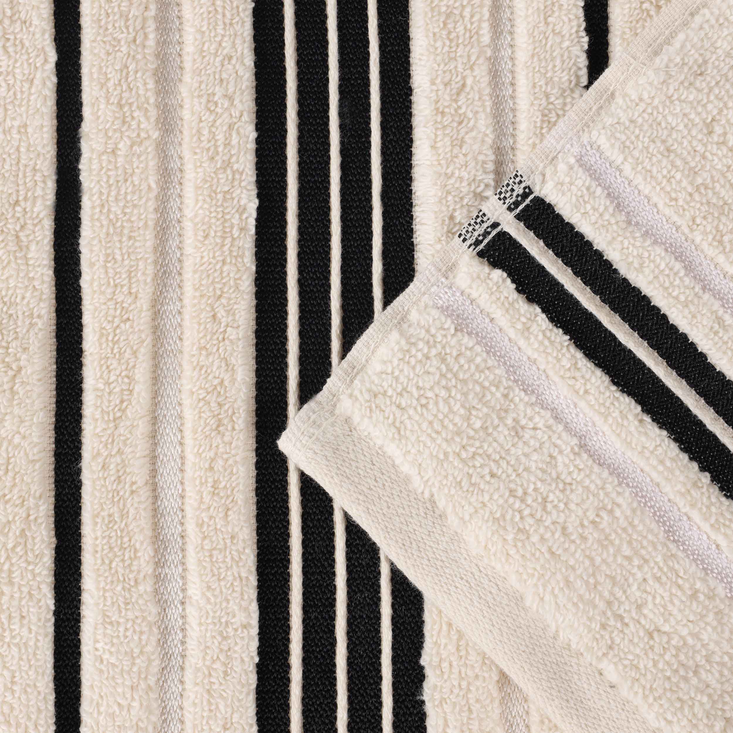 Sadie Zero Twist Cotton Solid and Jacquard Floral Face Towel Set of 12 - Omnigoodsstore