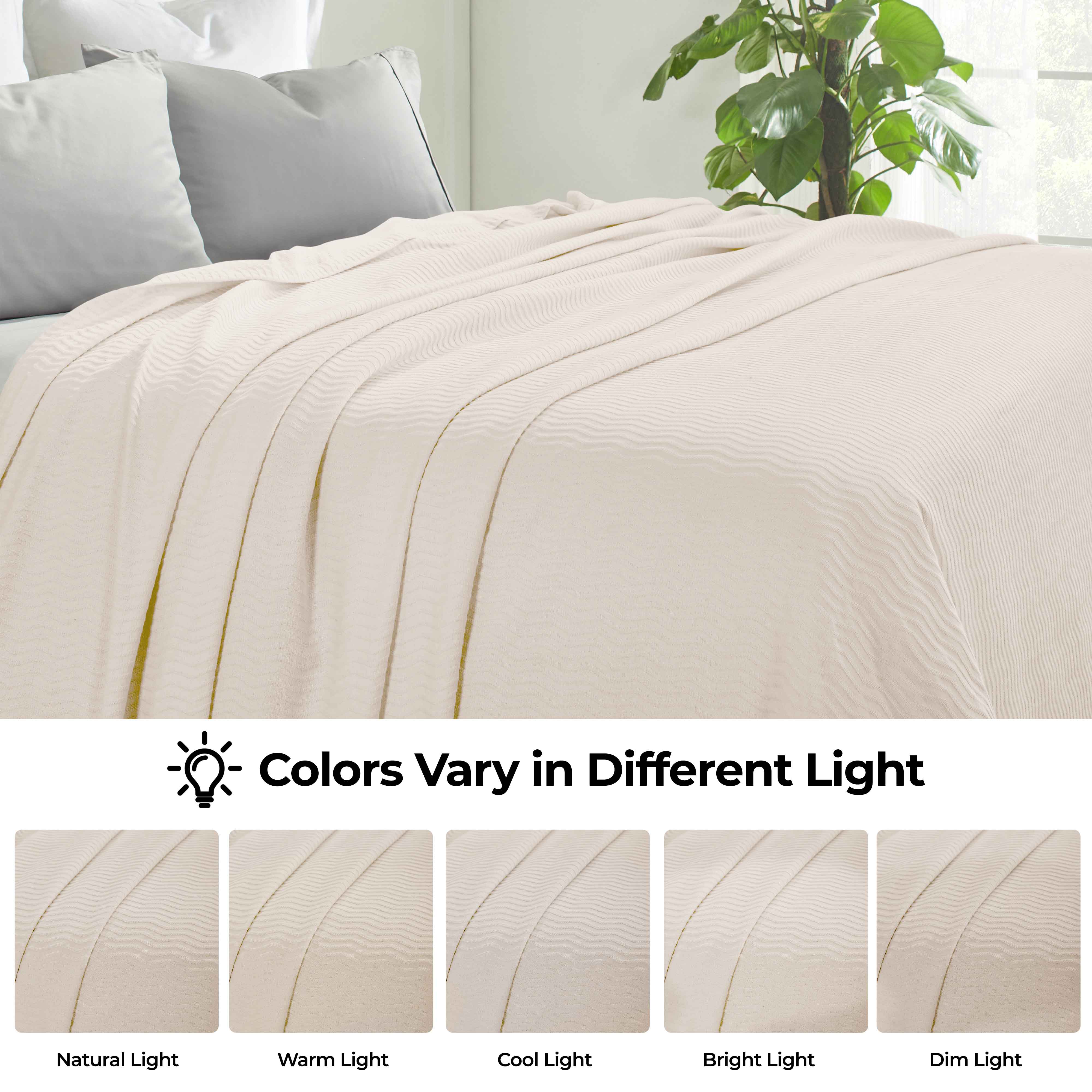 Jena Cotton Textured Chevron Lightweight Woven Blanket - Omnigoodsstore