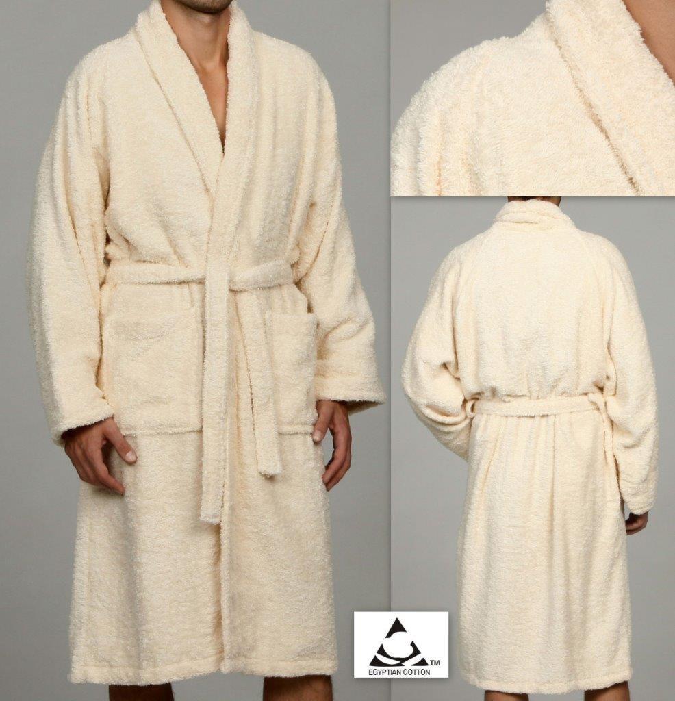 Cotton Ultra Soft Terry Adult Unisex Lightweight Luxury Bathrobe - Omnigoodsstore