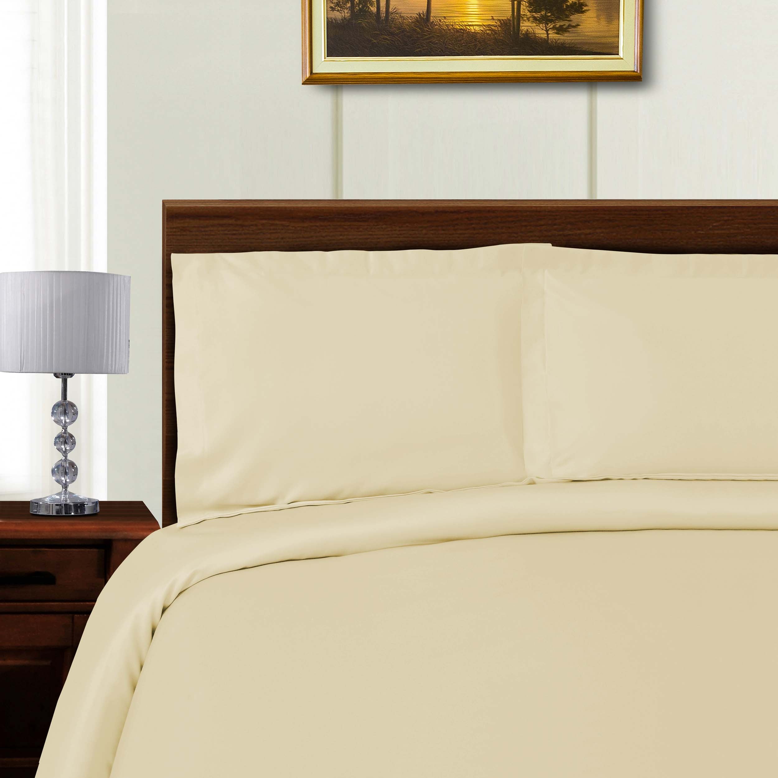 1000 Thread Count Wrinkle Resistant Solid Duvet Cover Set - Omnigoodsstore