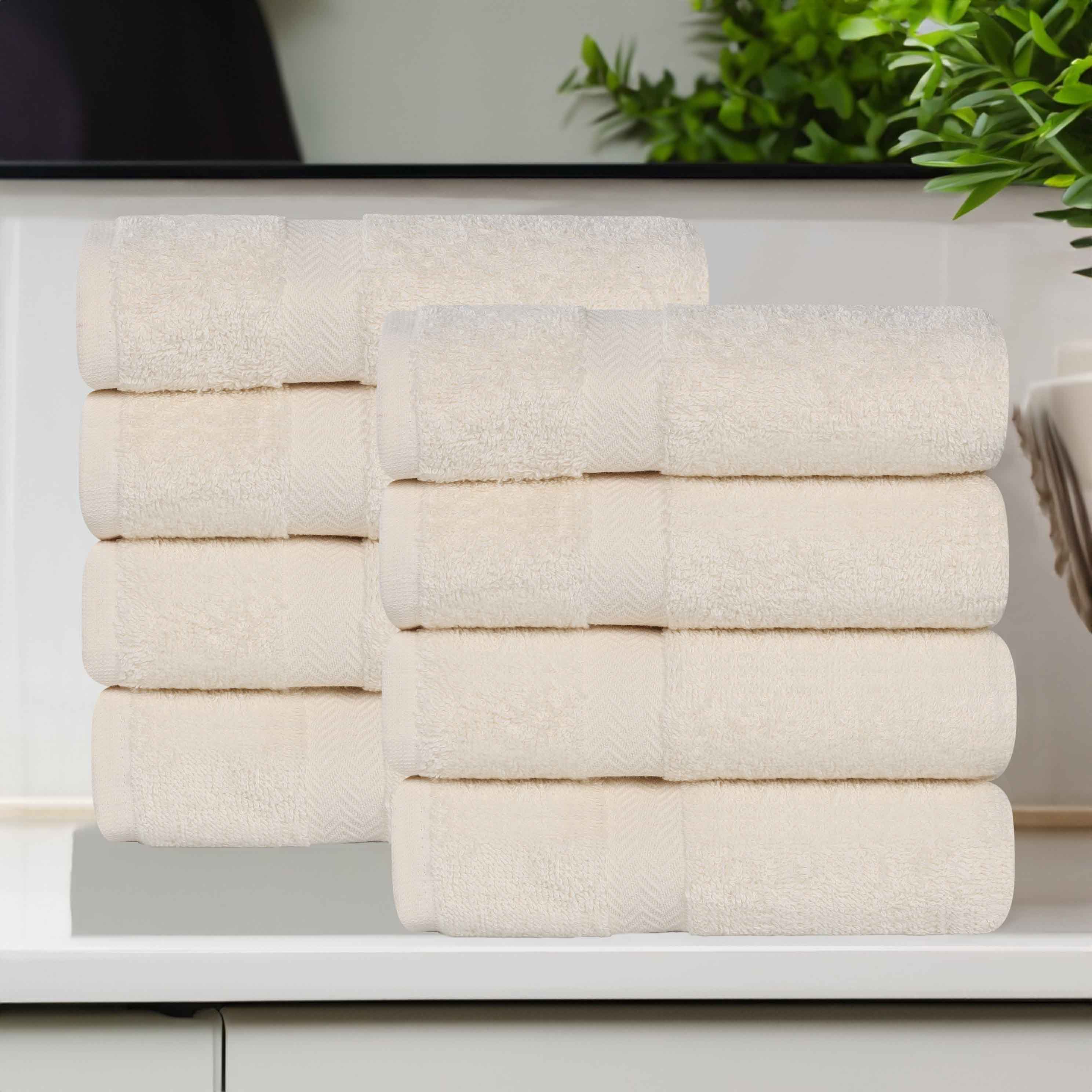 Franklin Cotton Eco Friendly 8 Piece Hand Towel Set - Omnigoodsstore