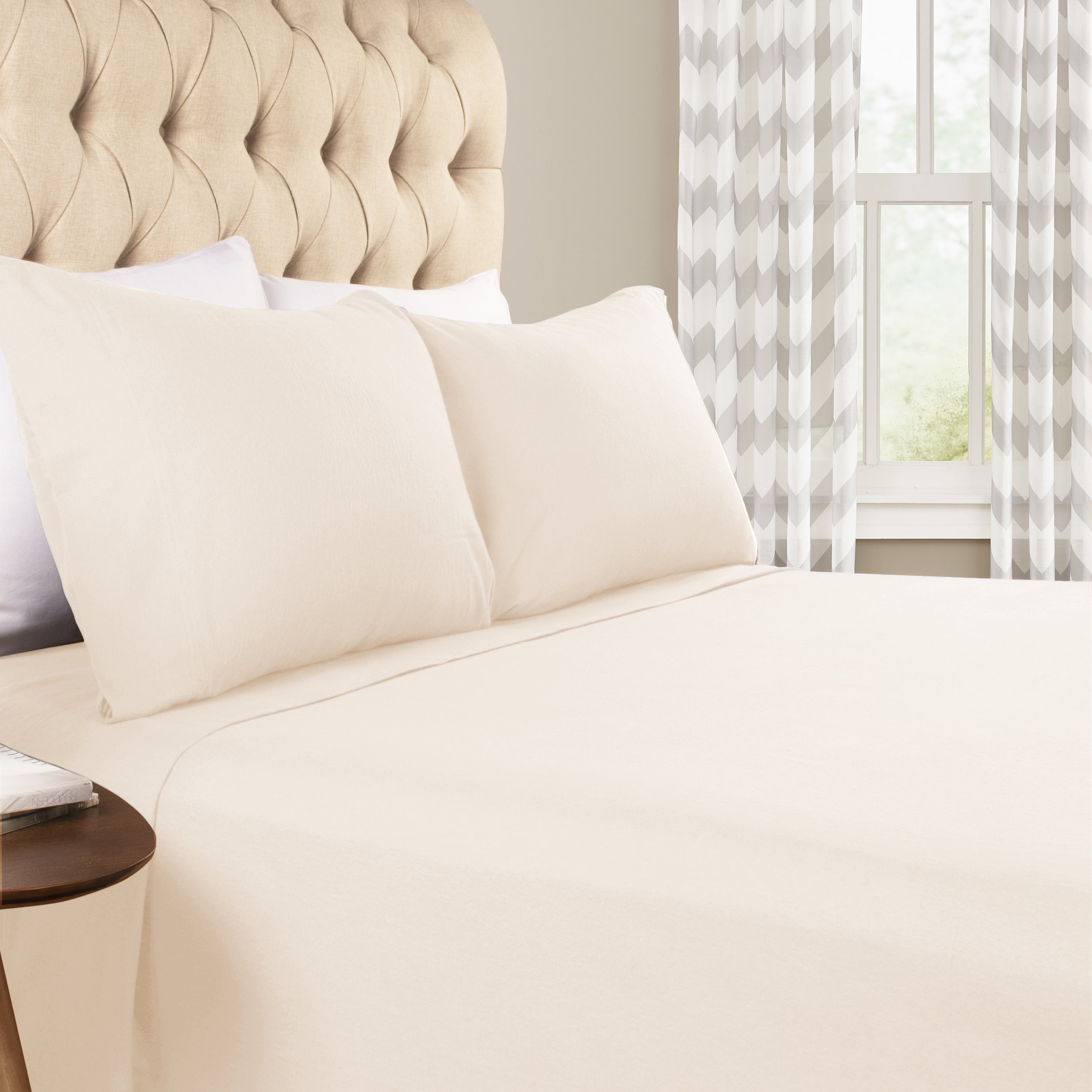 Flannel Cotton Modern Solid Deep Pocket Bed Sheet Set - Omnigoodsstore