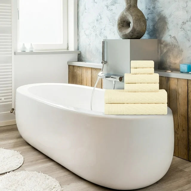 Chevron Cotton 6 Piece Towel Set - Omnigoodsstore