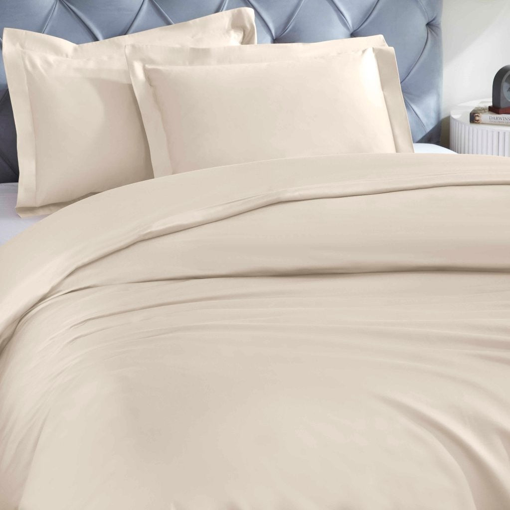 1200 Thread Count Egyptian Solid Cotton Duvet Cover Set - Omnigoodsstore
