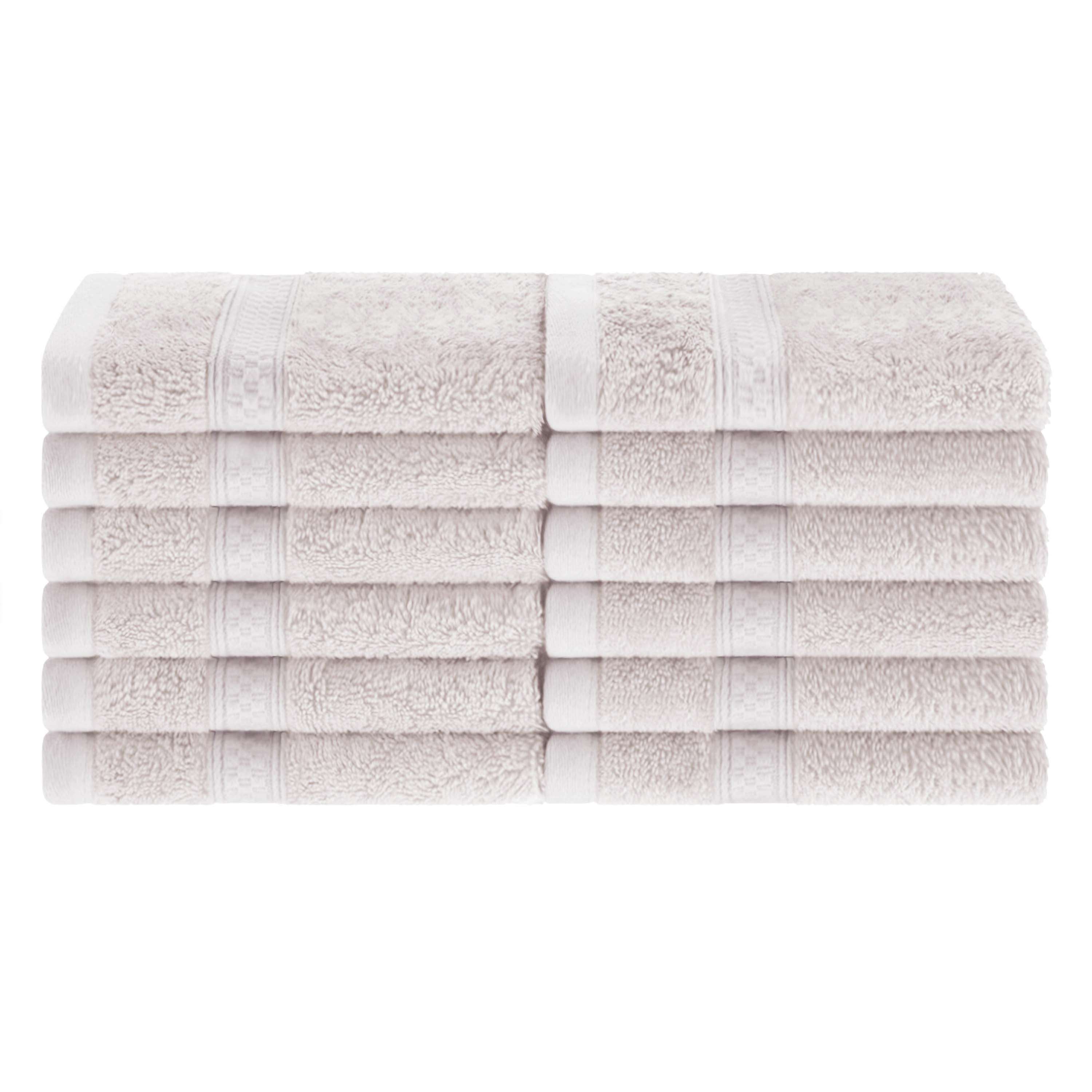 Rayon from Bamboo Blend Solid 12 Piece Face Towel Set - Omnigoodsstore