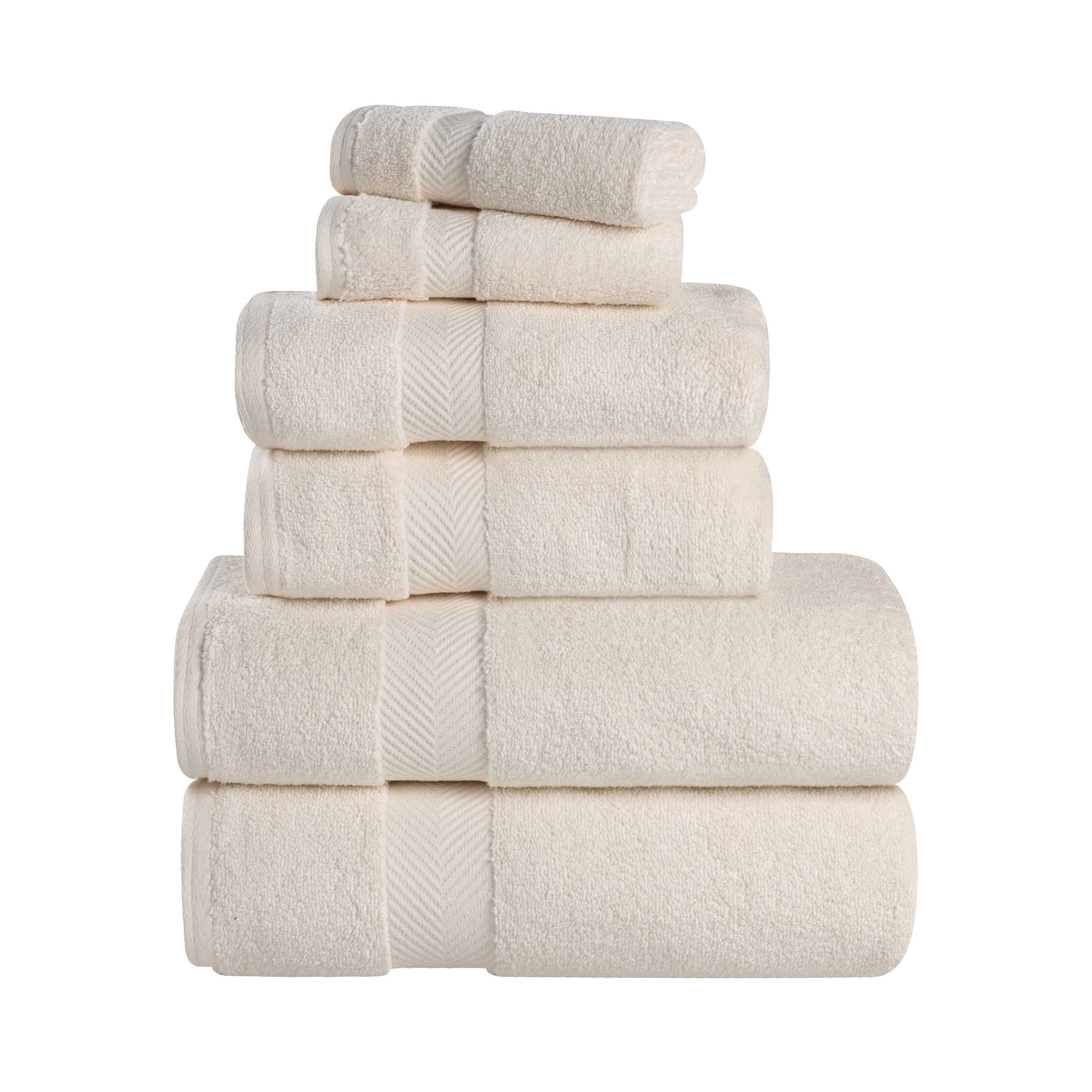 Zurich Cotton Zero Twist 6 Piece Towel Set - Omnigoodsstore
