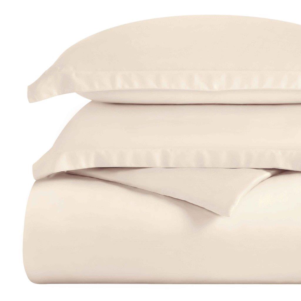 Egyptian Cotton 300 Thread Count Solid Duvet Cover Set - Omnigoodsstore