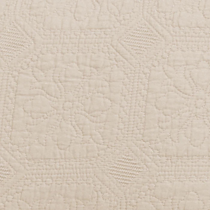 Corrington Cotton Reversible Floral Embroidered Geometric Quilt Set - Omnigoodsstore