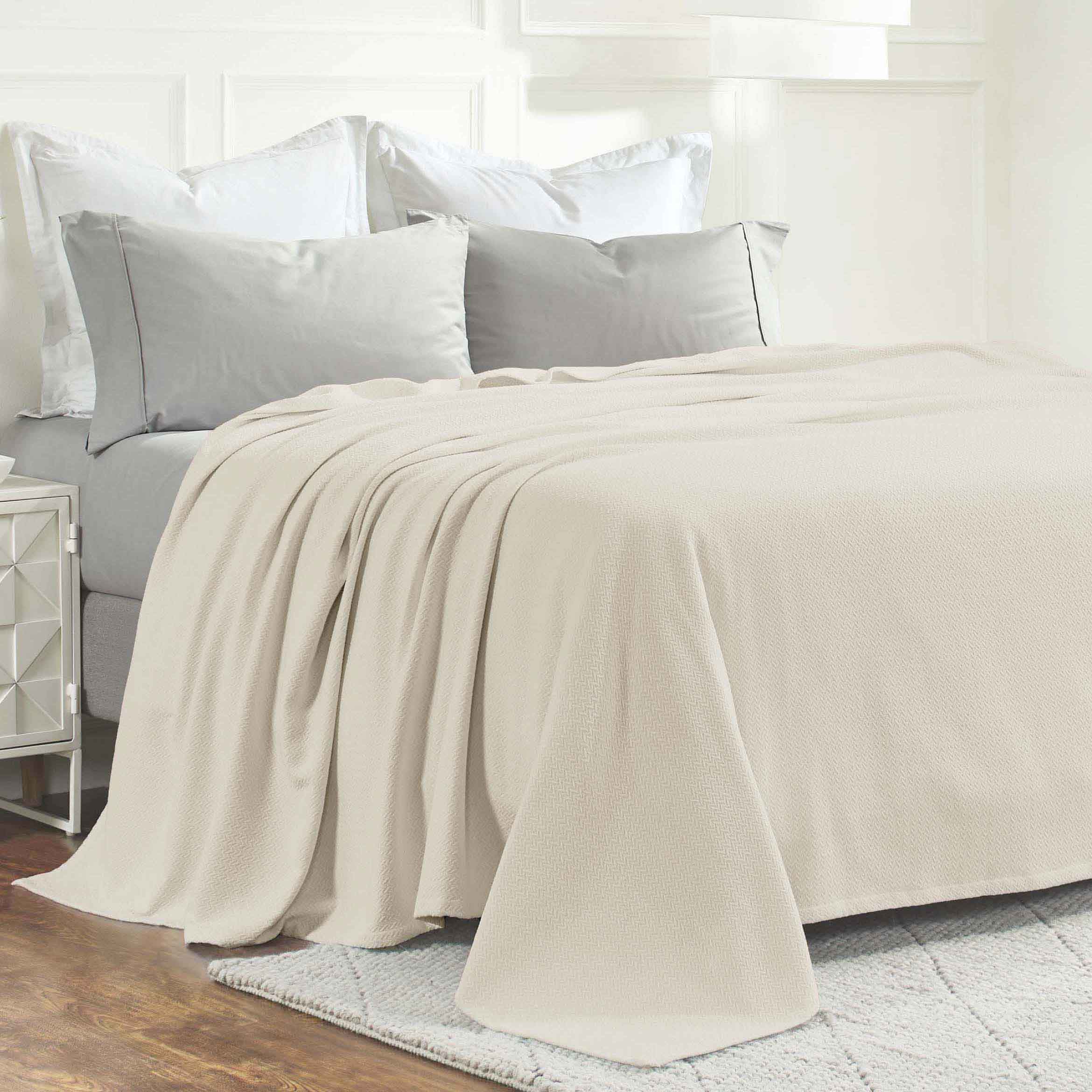 Nobel Cotton Textured Chevron Lightweight Woven Blanket - Omnigoodsstore