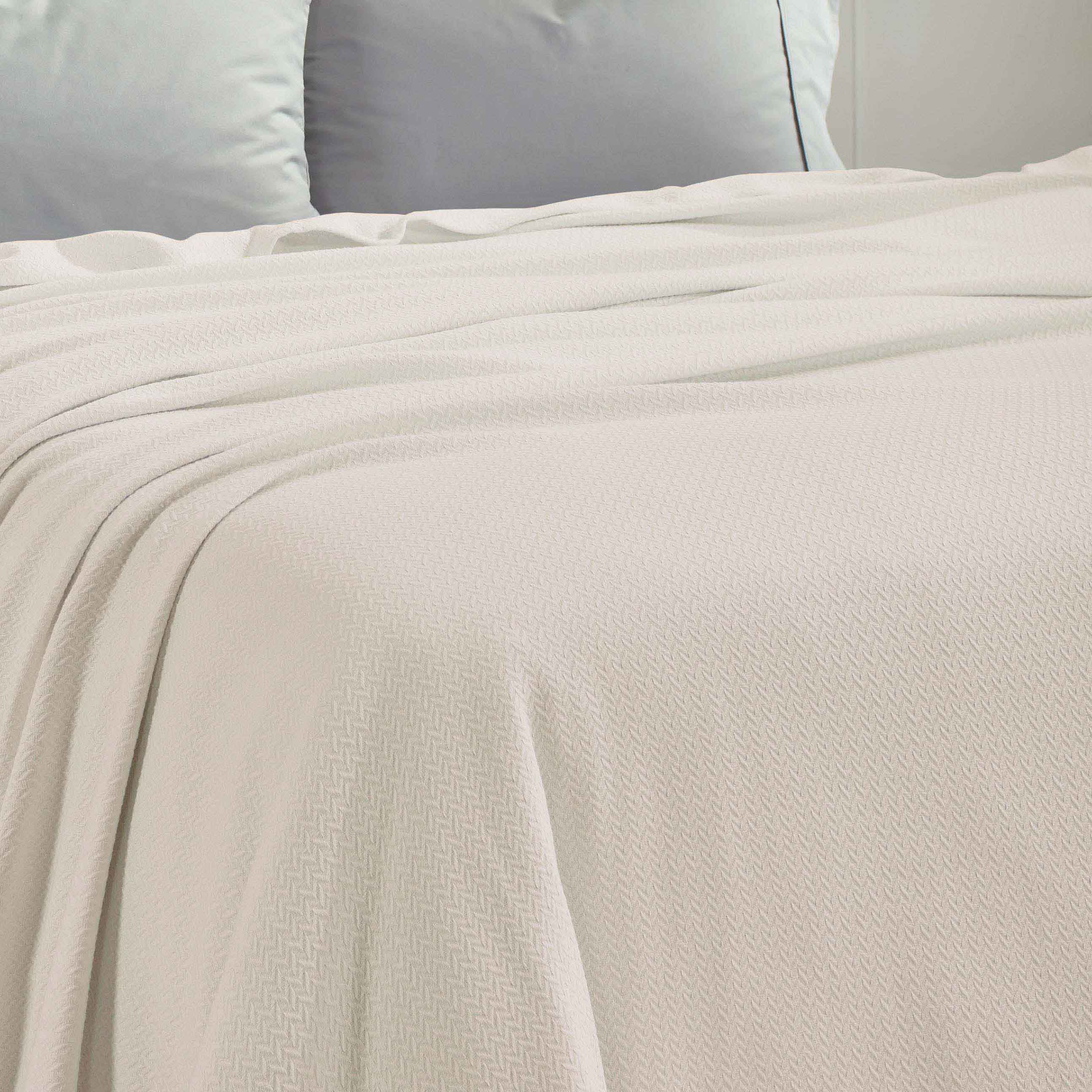 Nobel Cotton Textured Chevron Lightweight Woven Blanket - Omnigoodsstore