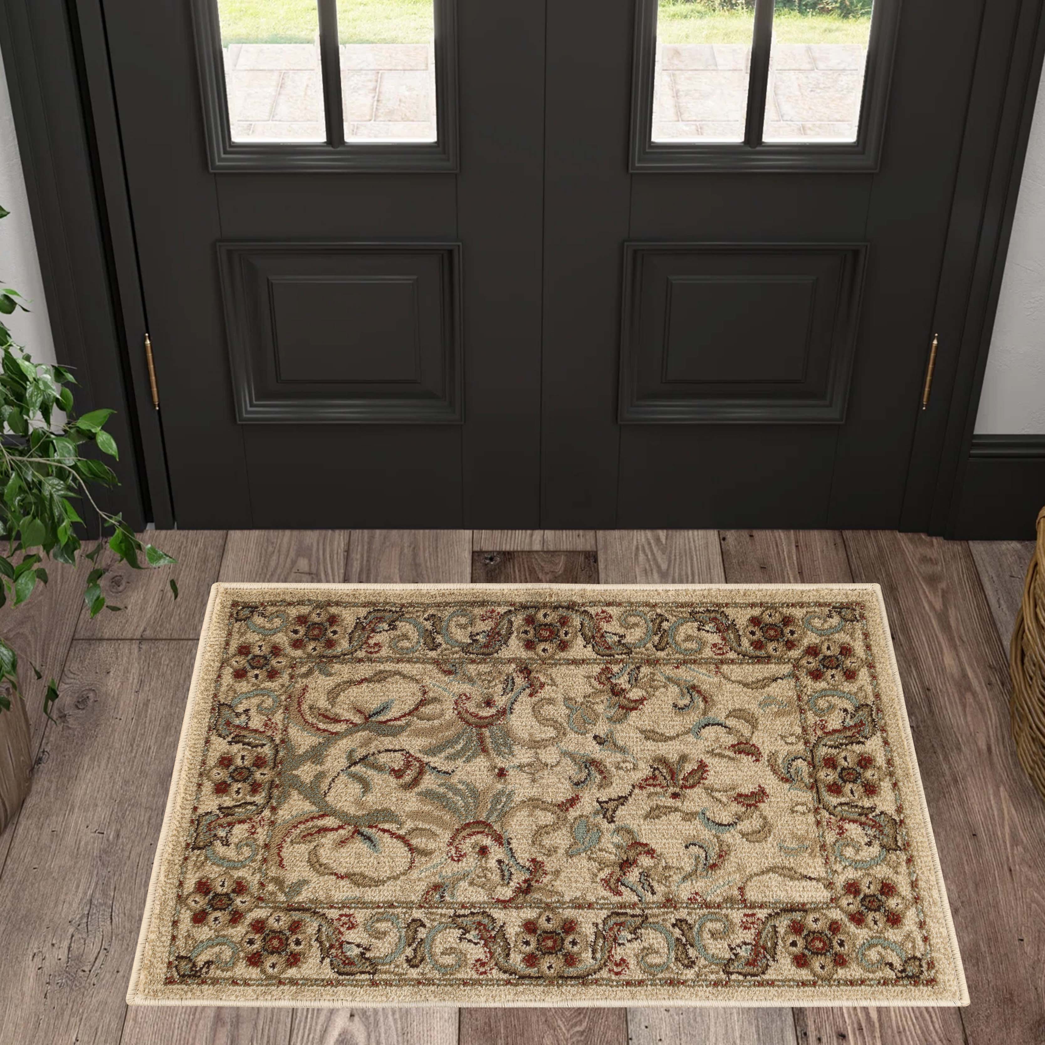 Heritage Traditional Floral Scroll Indoor Area Rug Or Runner Rug - Omnigoodsstore