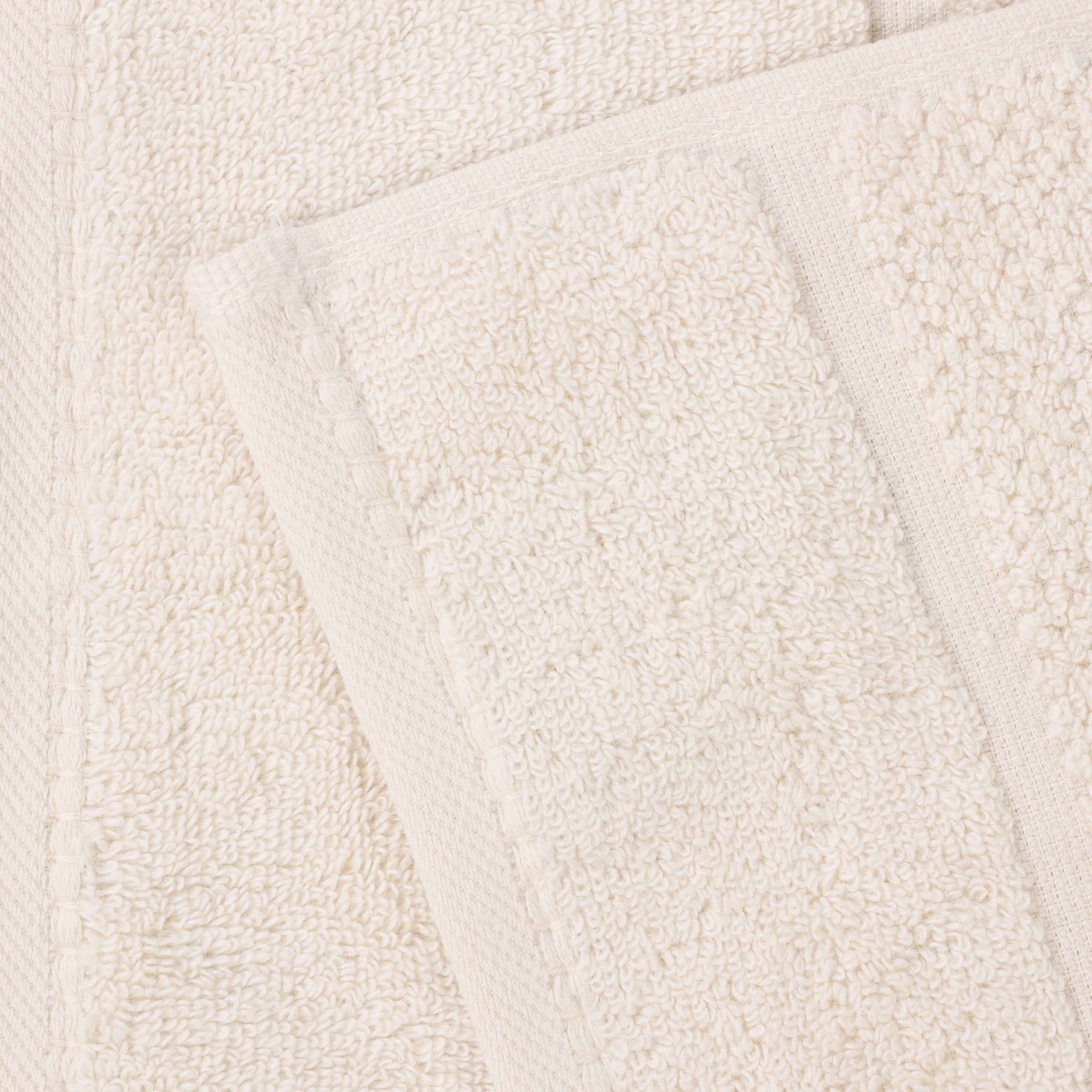 Mile Smart Twist Cotton Solid Broad Border Bath Sheets, Set of 2 - Omnigoodsstore