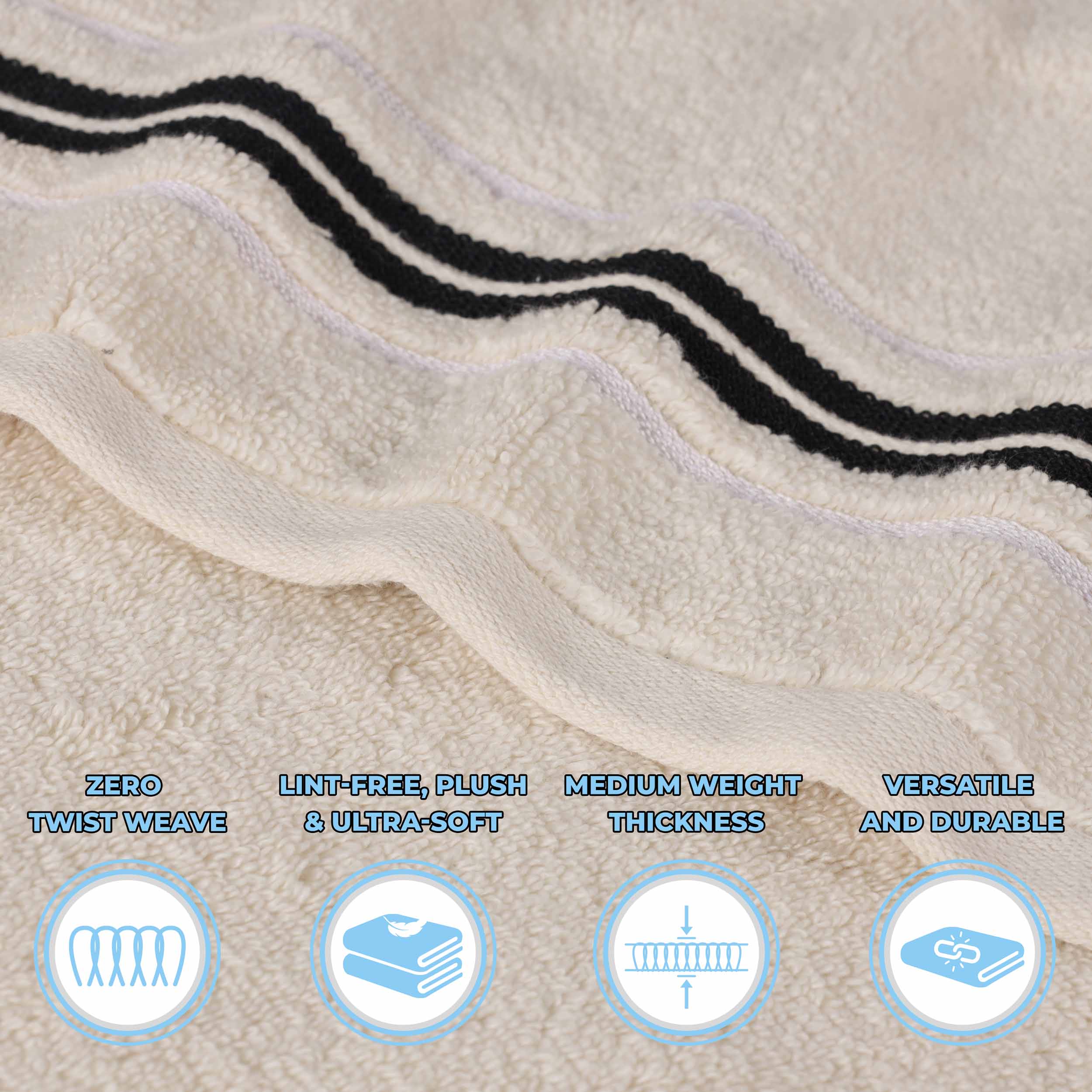 Sadie Zero Twist Cotton Solid and Jacquard Floral Face Towel Set of 12 - Omnigoodsstore