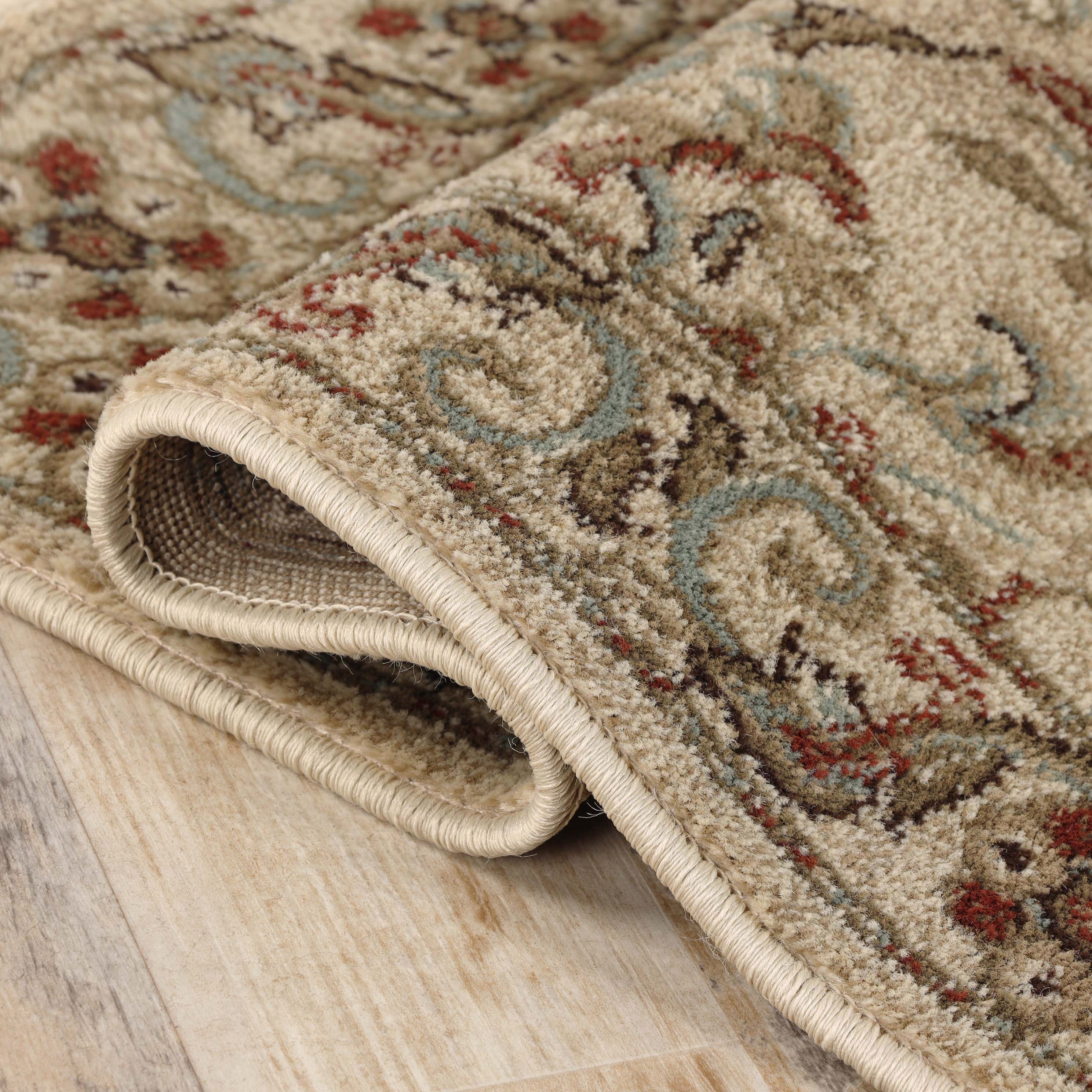 Heritage Traditional Floral Scroll Indoor Area Rug Or Runner Rug - Omnigoodsstore