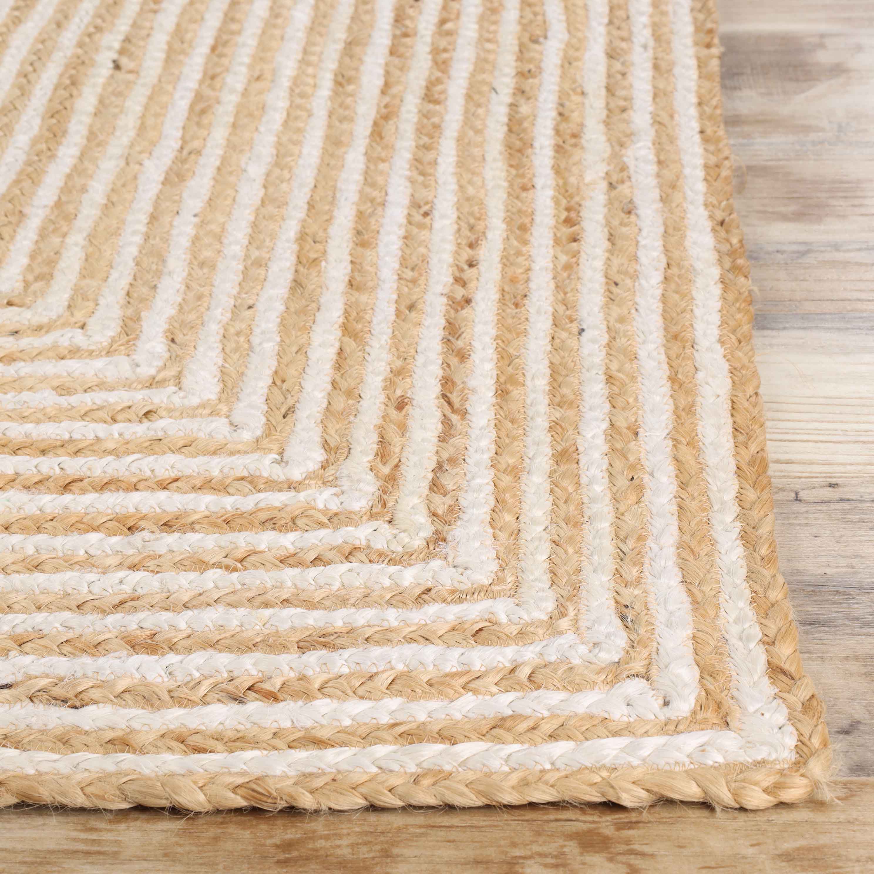 Braided Jute Reversible Handwoven Indoor Outdoor Area Rug - Omnigoodsstore