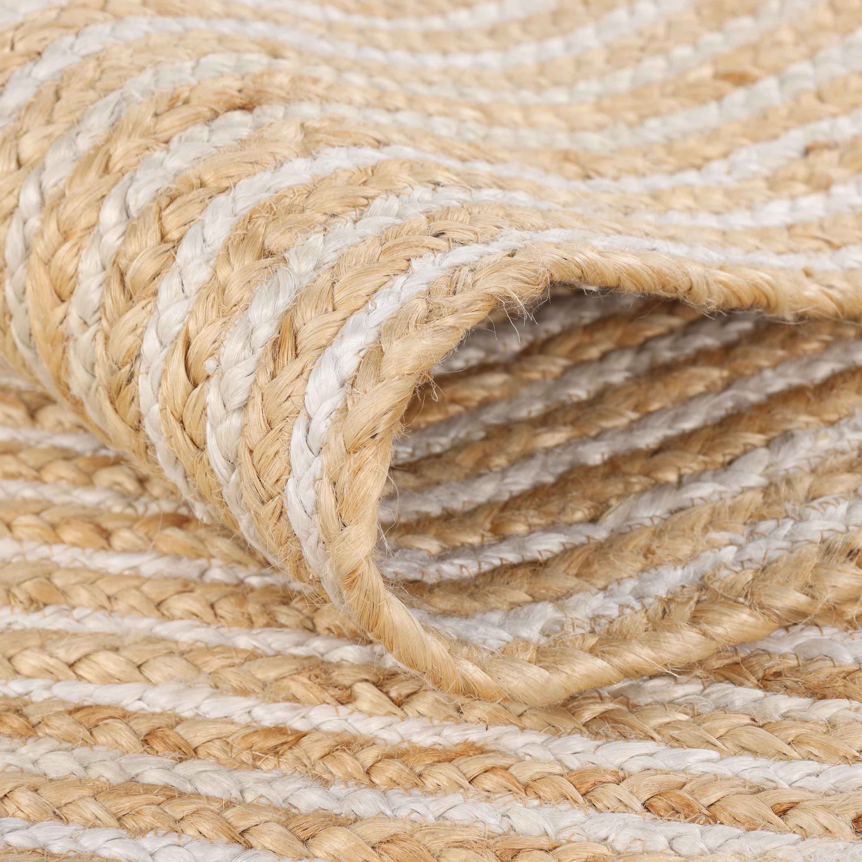 Braided Jute Reversible Handwoven Indoor Outdoor Area Rug - Omnigoodsstore