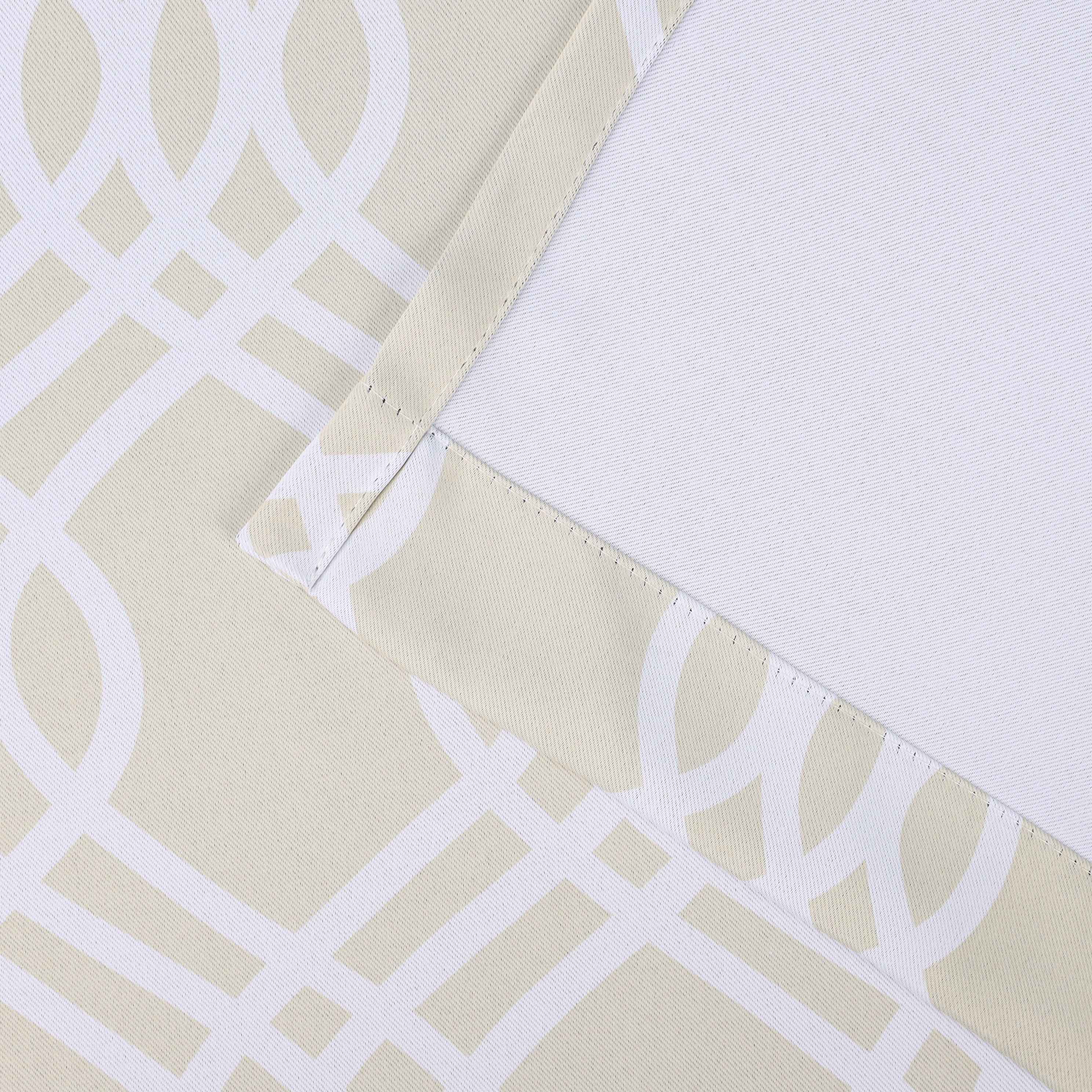Ribbon Trellis Washable Room Darkening Blackout Curtain Panel Set - Omnigoodsstore
