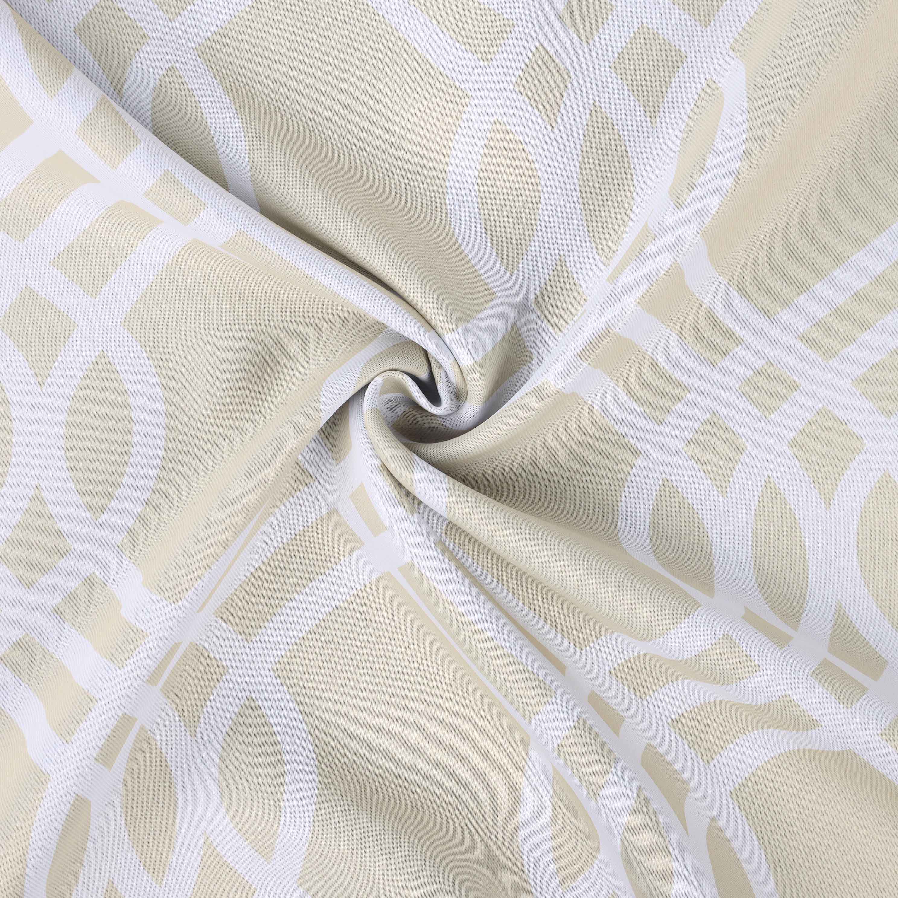 Ribbon Trellis Washable Room Darkening Blackout Curtain Panel Set - Omnigoodsstore