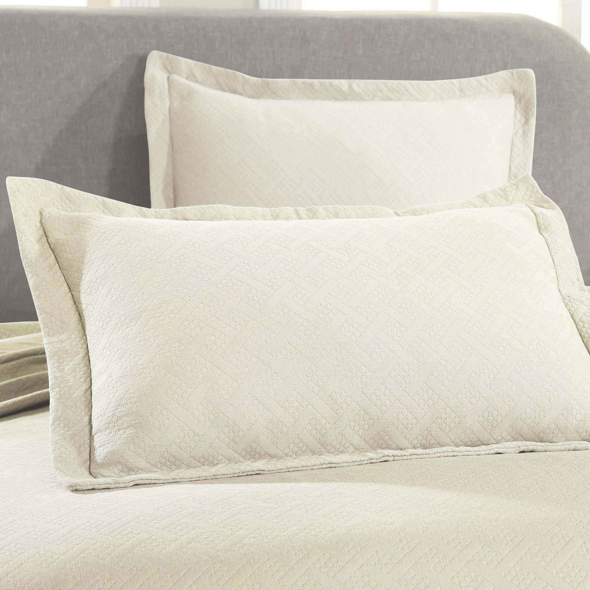 Basket Weave Matelasse Cotton Bedspread Set - Omnigoodsstore