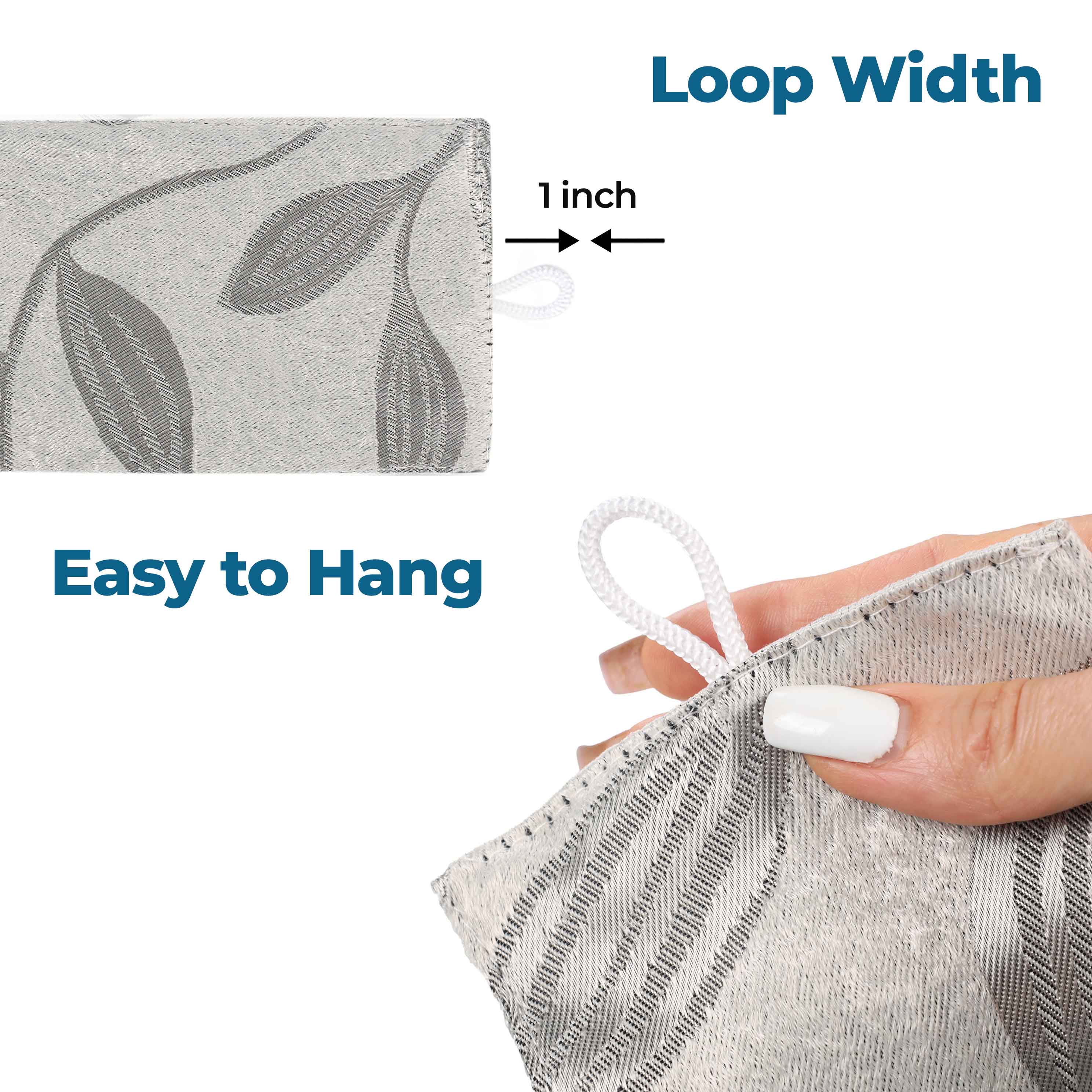 Leaves Machine Room Darkening Blackout Curtains, Set of 2 - Omnigoodsstore