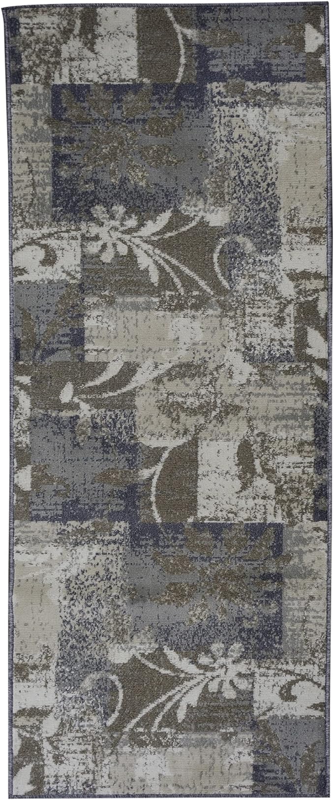 Pastiche Contemporary Floral Patchwork Indoor Area Rug or Runner Rug - Omnigoodsstore