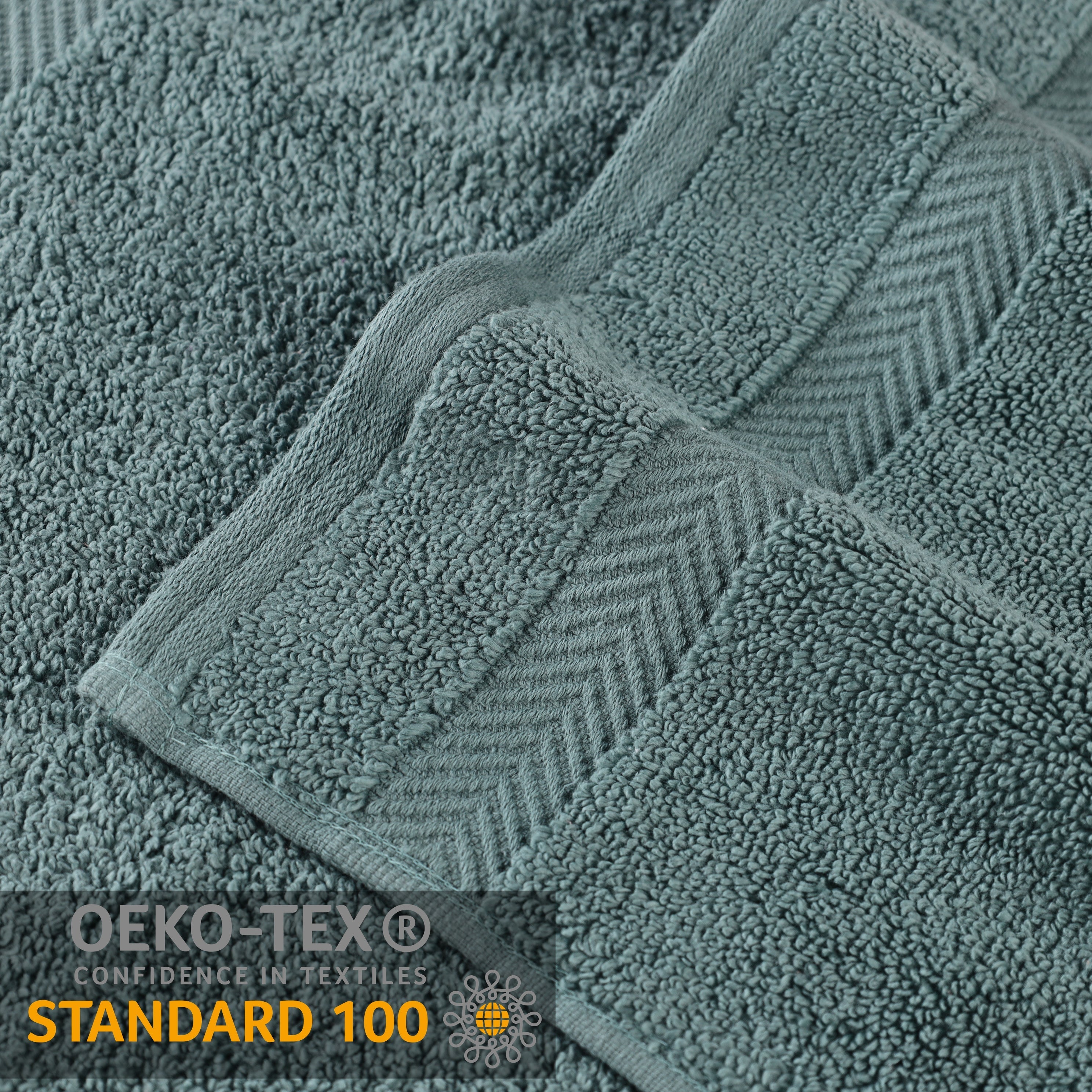 Zero Twist Cotton Ultra Soft Face Towel Washcloth Set of 12 - Omnigoodsstore